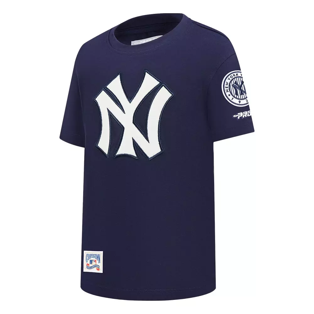 Pro Standard Big Boys' MLB New York Yankees Retro Classic Short Sleeve Top - Navy - NAVY