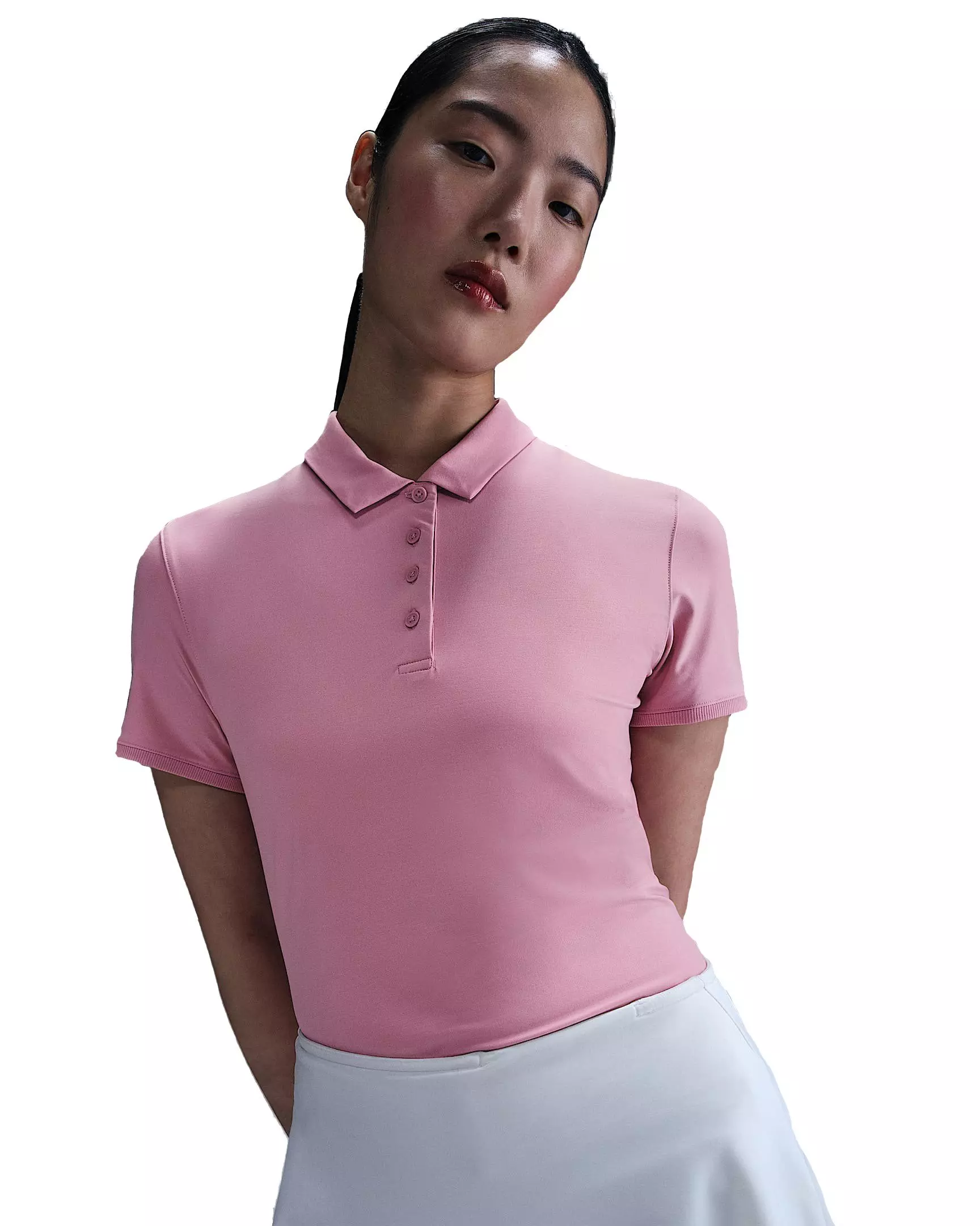 Nike Women's Victory Dri-FIT Short-Sleeve Golf Polo - Pink - PINK