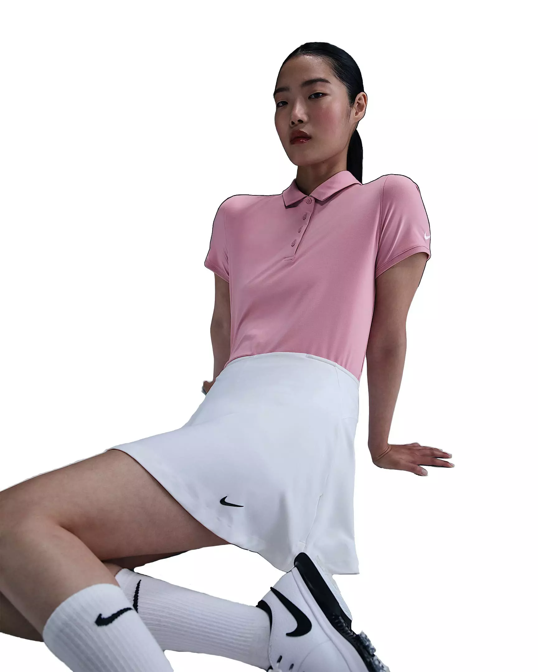 Nike Women's Victory Dri-FIT Short-Sleeve Golf Polo - Pink - PINK