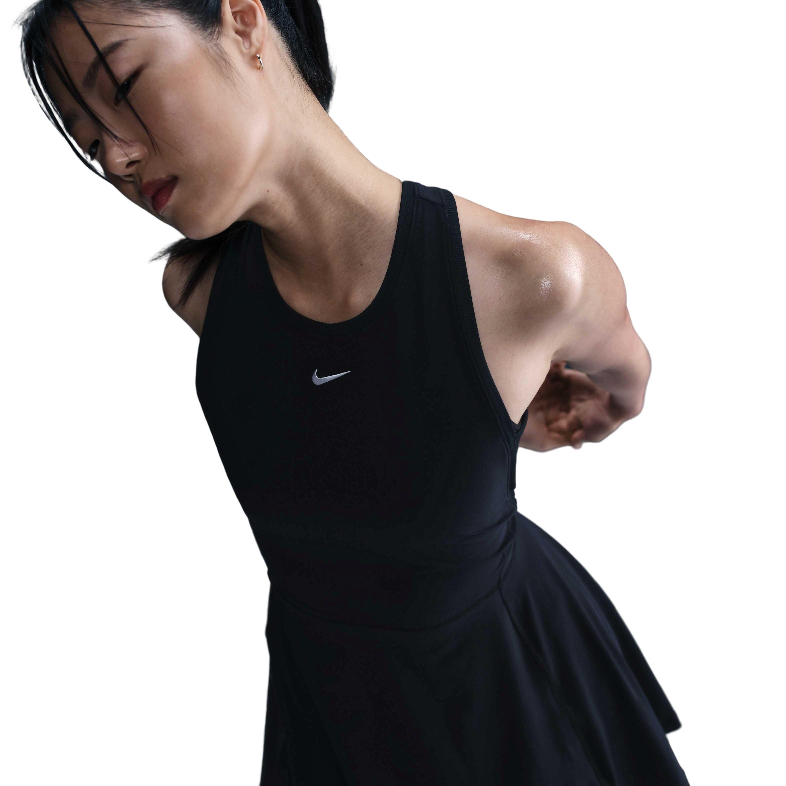 Nike Women's Dri-FIT Victory ​Tennis Dress - Black - BLACK Thumbnail View 1