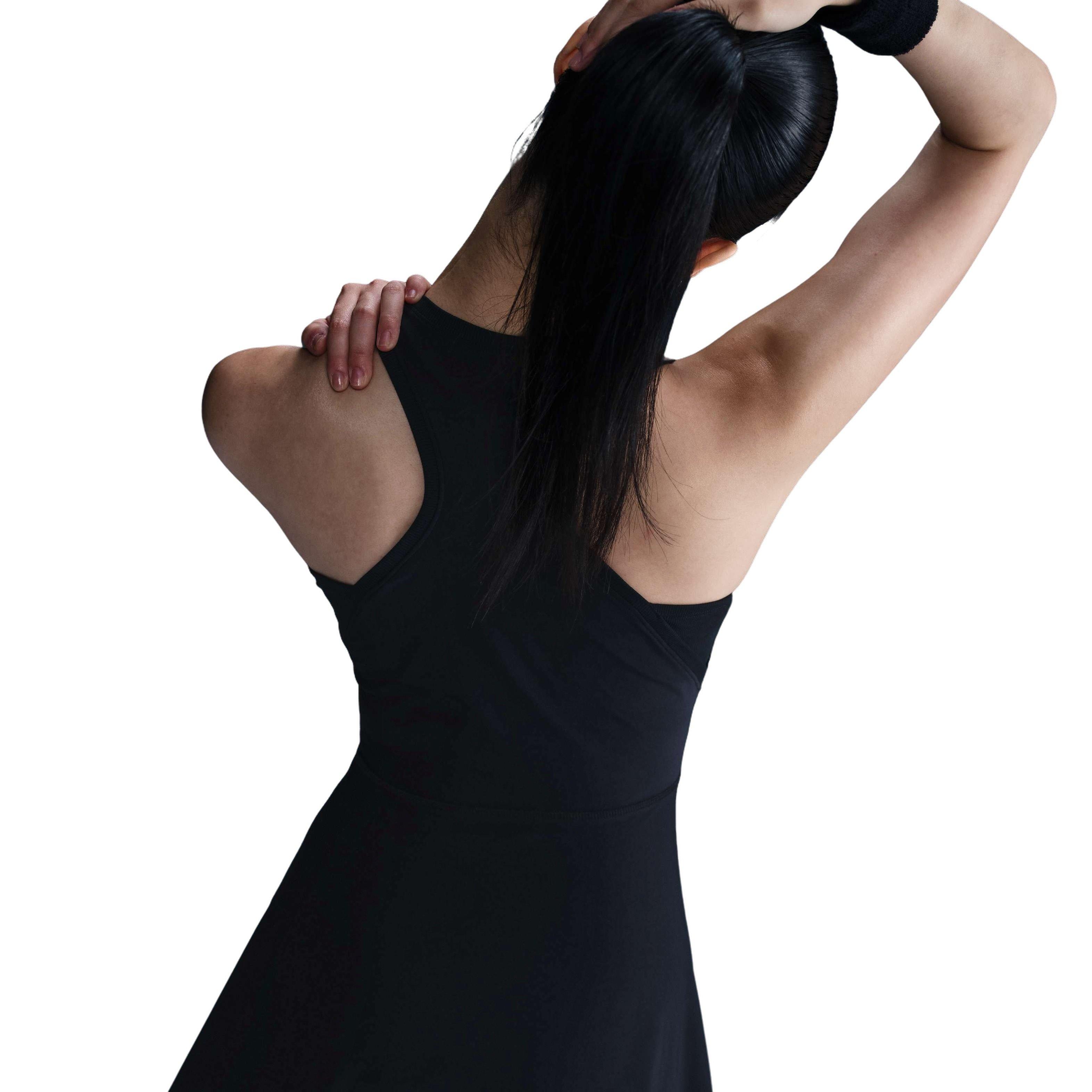 Nike Women's Dri-FIT Victory ​Tennis Dress -Black - BLACK Thumbnail View 2