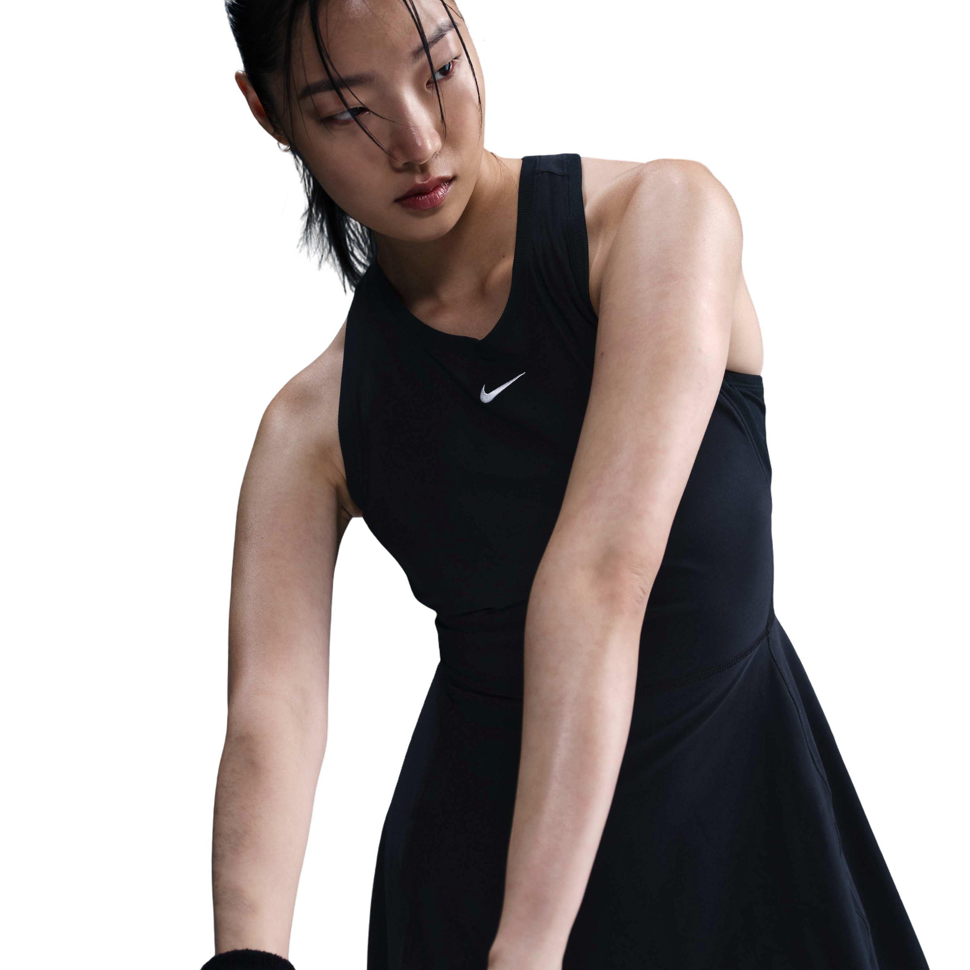 Nike Women's Dri-FIT Victory ​Tennis Dress -Black - BLACK Thumbnail View 5