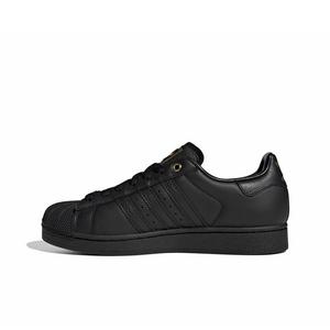 adidas Originals Superstar II "Core Black/Core Black/Gold Metallic" Men's Shoe - BLACK/BLACK/GOLD