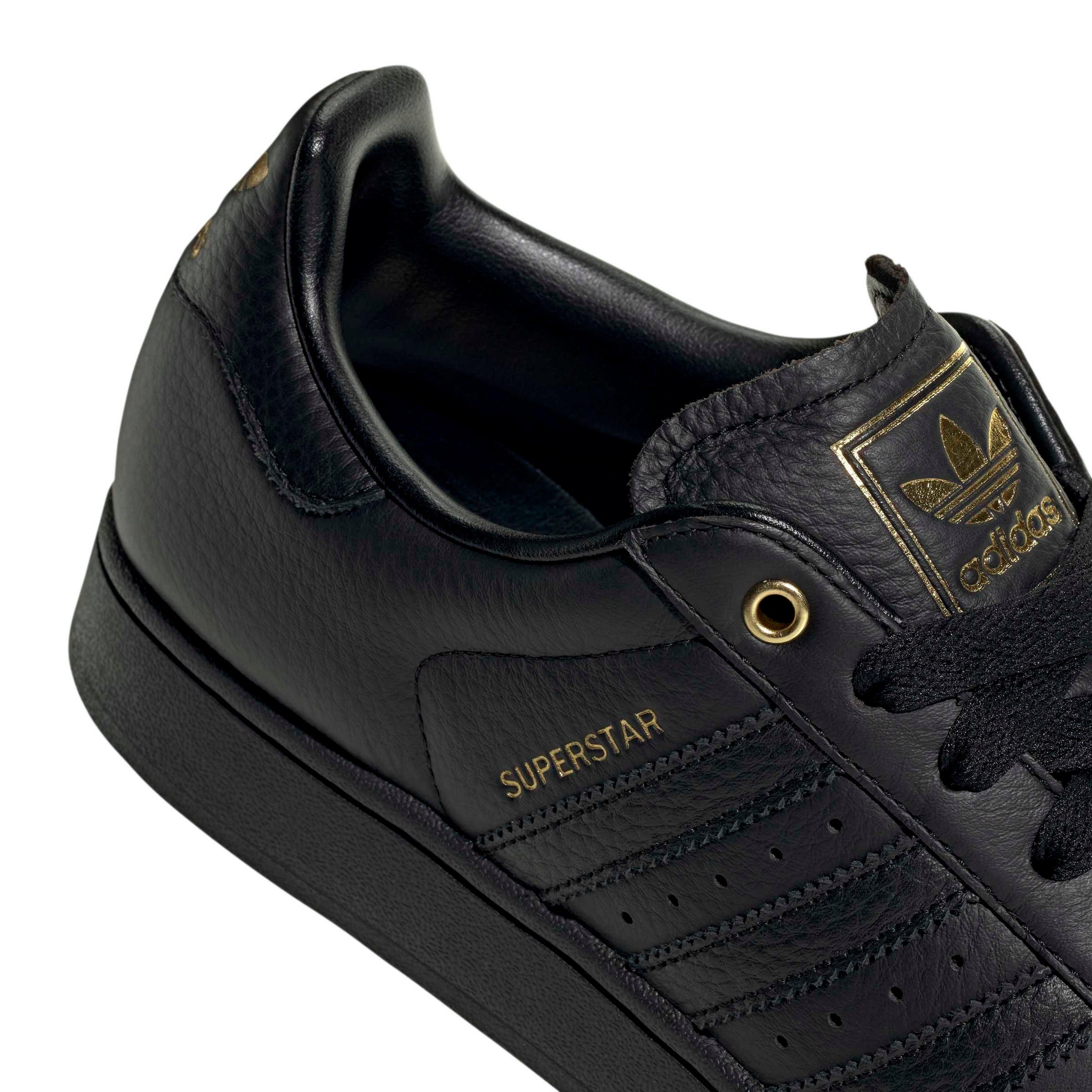 adidas Originals Superstar II "Core Black/Core Black/Gold Metallic" Men's Shoe - BLACK/BLACK/GOLD