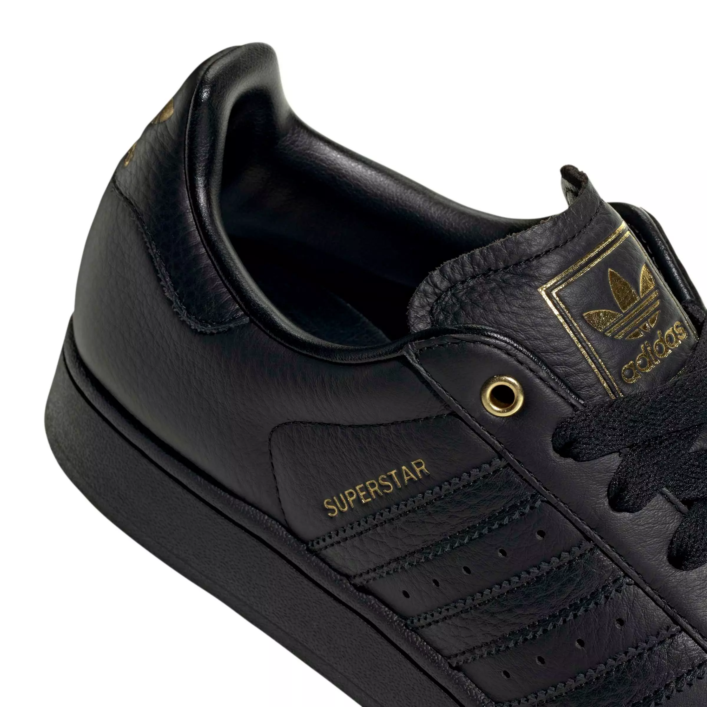adidas Originals Superstar II "Core Black/Core Black/Gold Metallic" Men's Shoe - BLACK/BLACK/GOLD