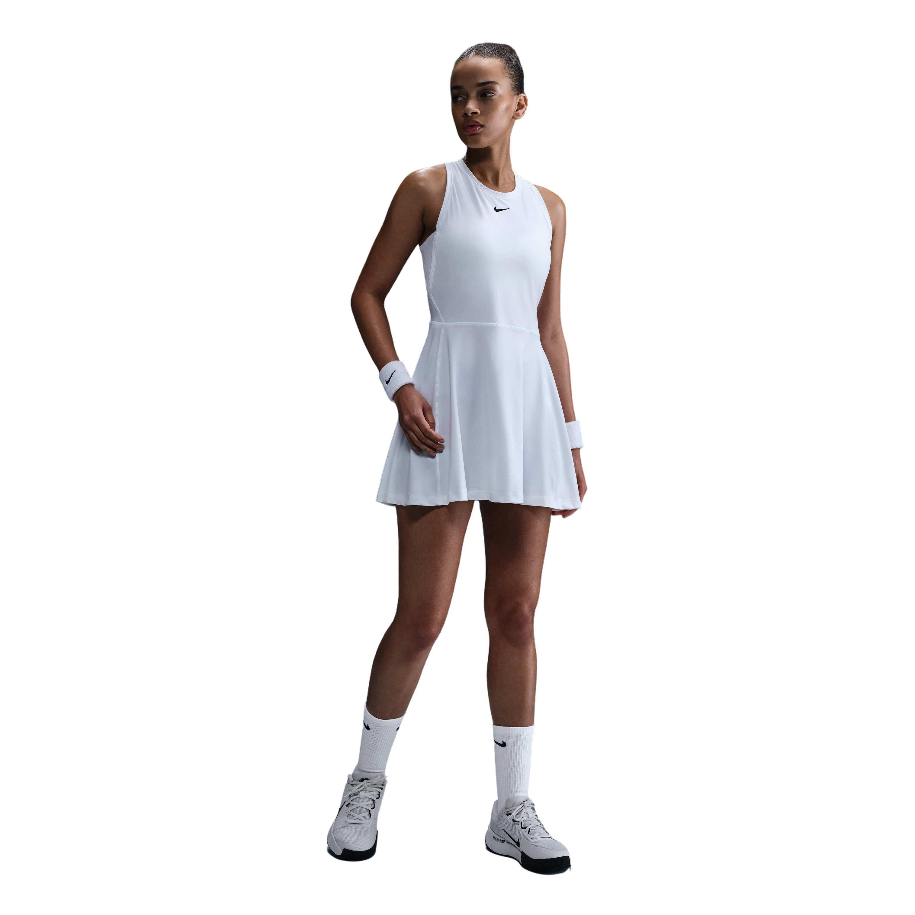 Nike テニスドレス ホワイト Nike Dri-FIT Victory Women's High Neck Tennis Dress - White
