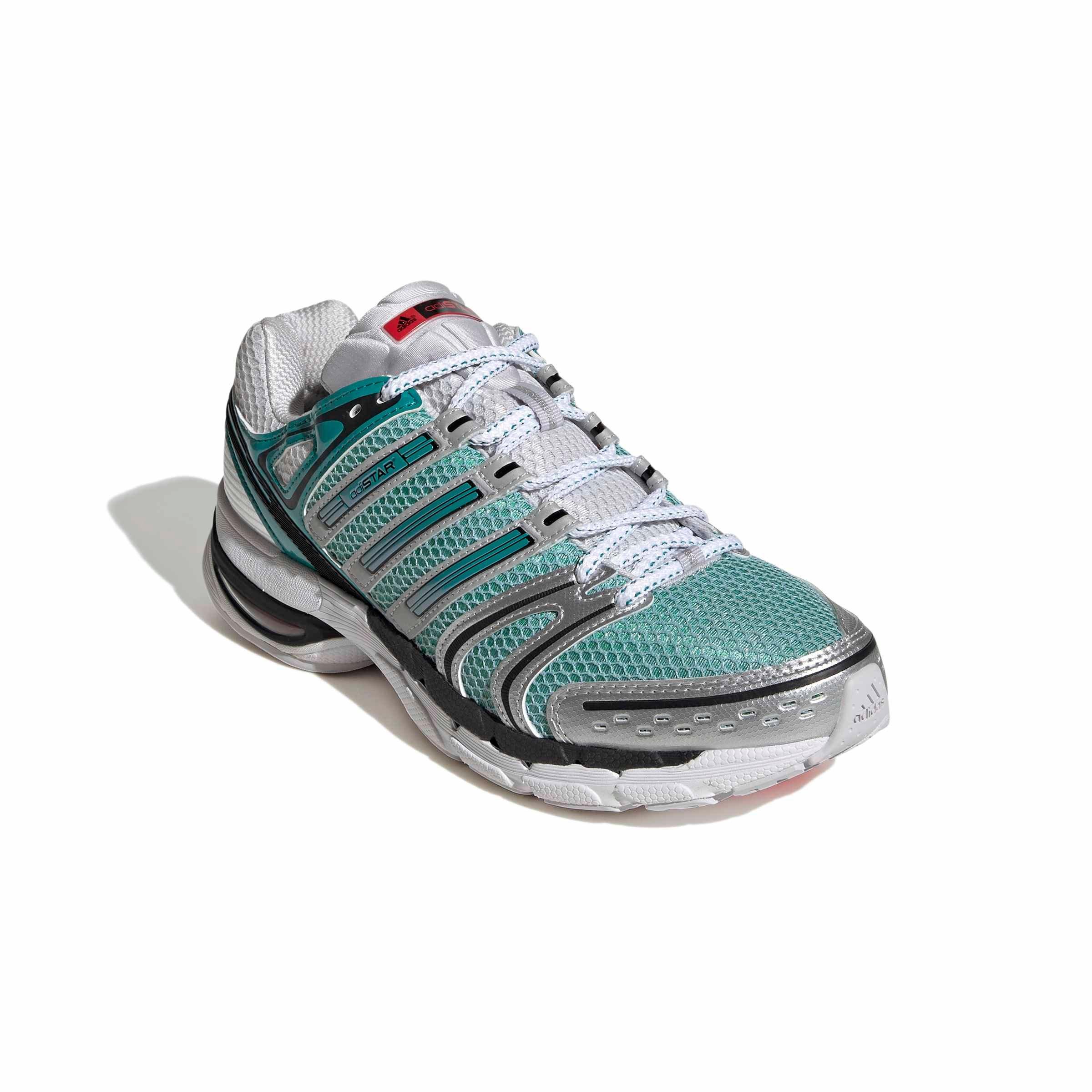adidas Originals Adistar Control 5 "Silver Metallic/Equipment Green/Pure Ruby" Men's Shoe - SILVER/GREEN/RUBY