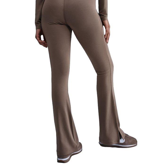 Nike Sportswear Chill Knit Mini-Rib Women's Brown Flared Leggings