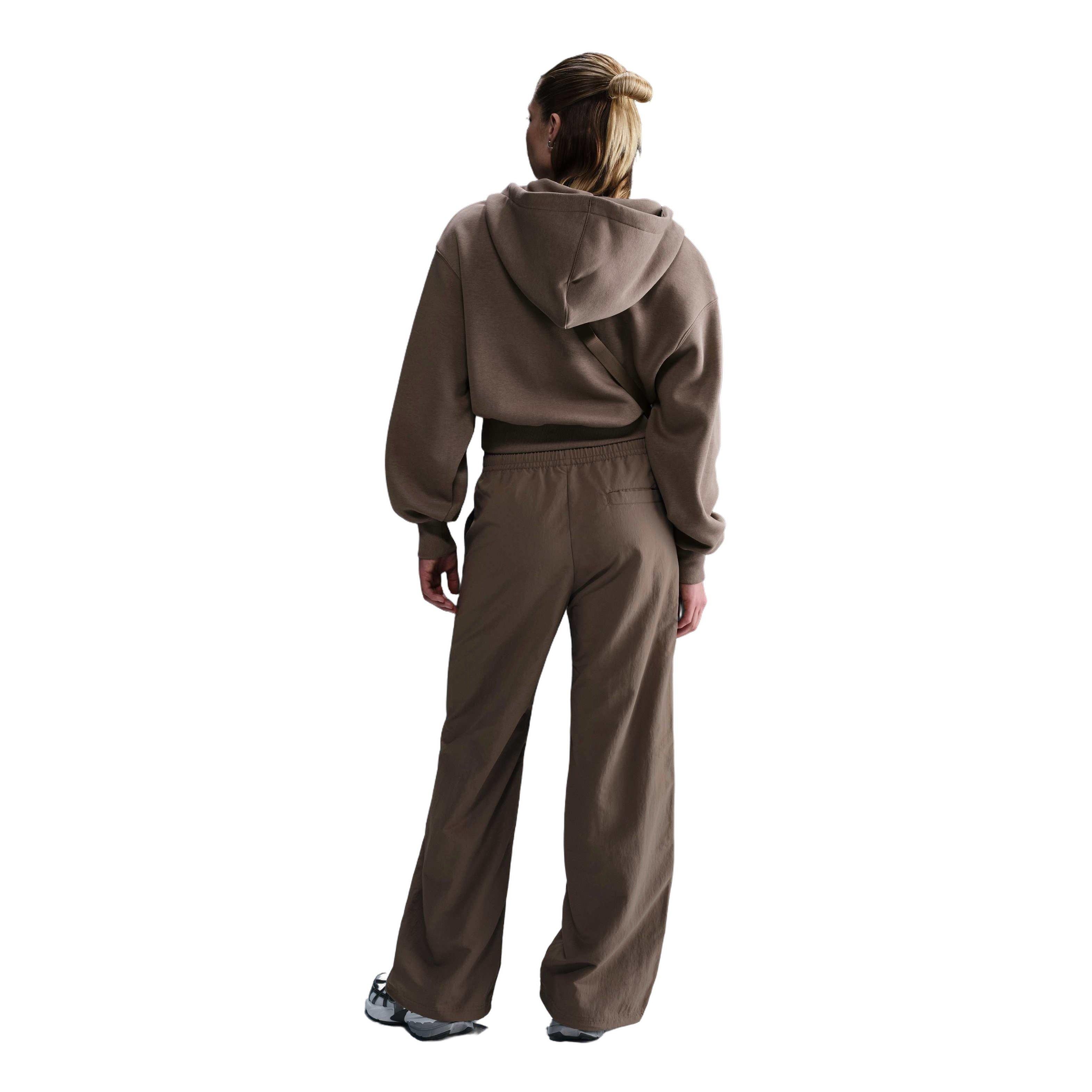 Nike Women's Sportswear Everything Wovens Mid-Rise Open-Hem Pants - Brown - BROWN Thumbnail View 4