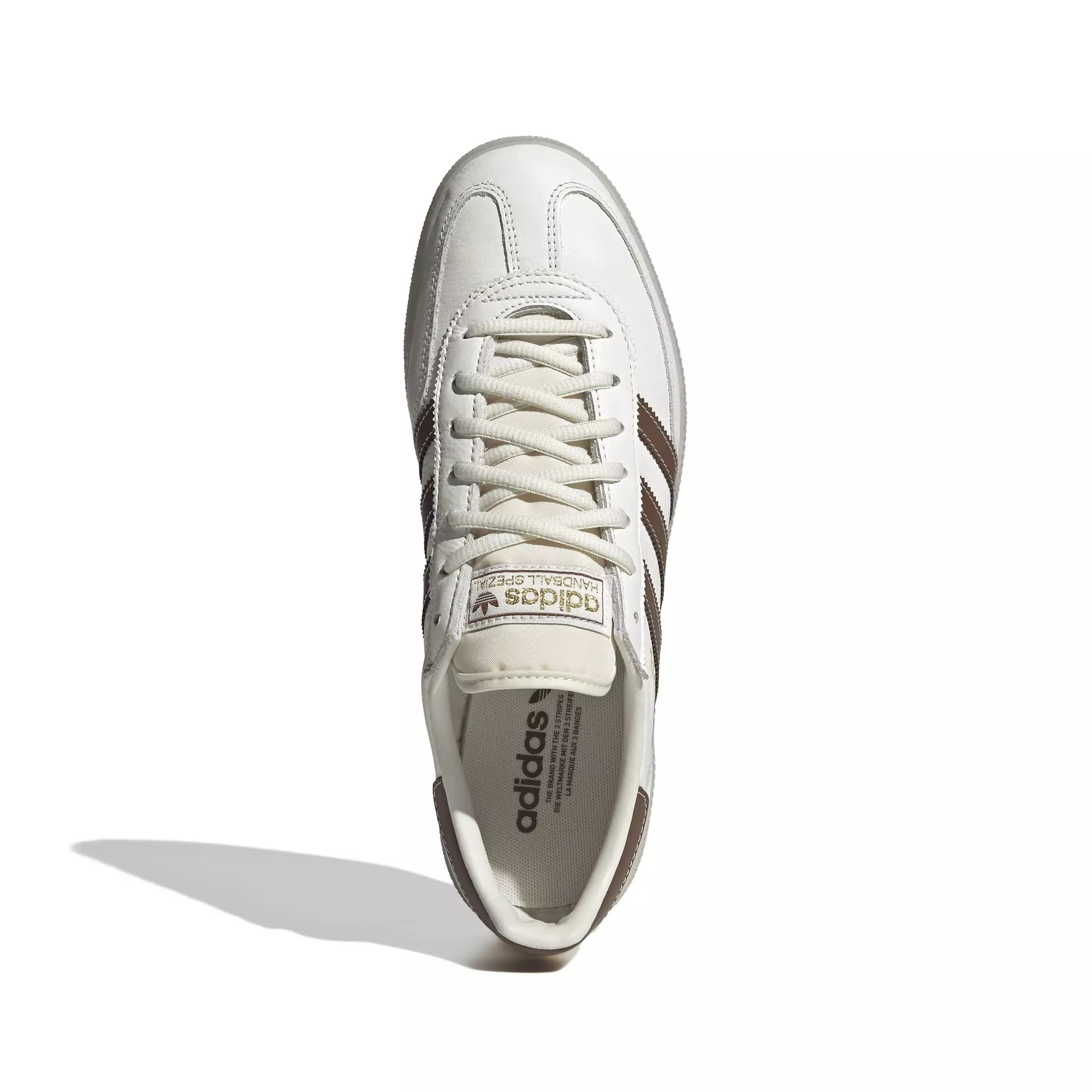 adidas Originals Handball Spezial "Core White/Preloved Brown/Off White" Men's Shoe - WHITE/BROWN/OFF WHITE