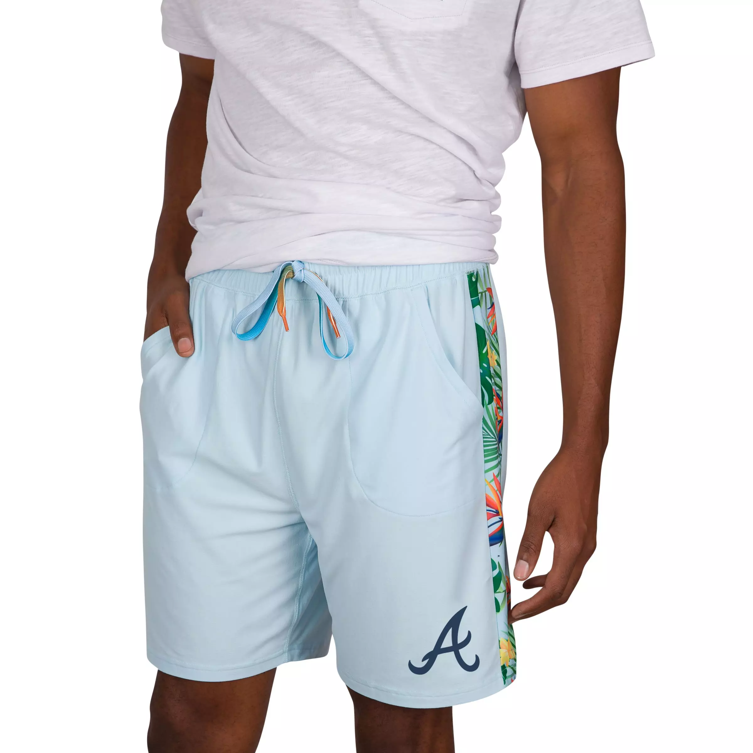 College Sports Men's Curate Atlanta Braves Knit Shorts - MULTI-COLOR