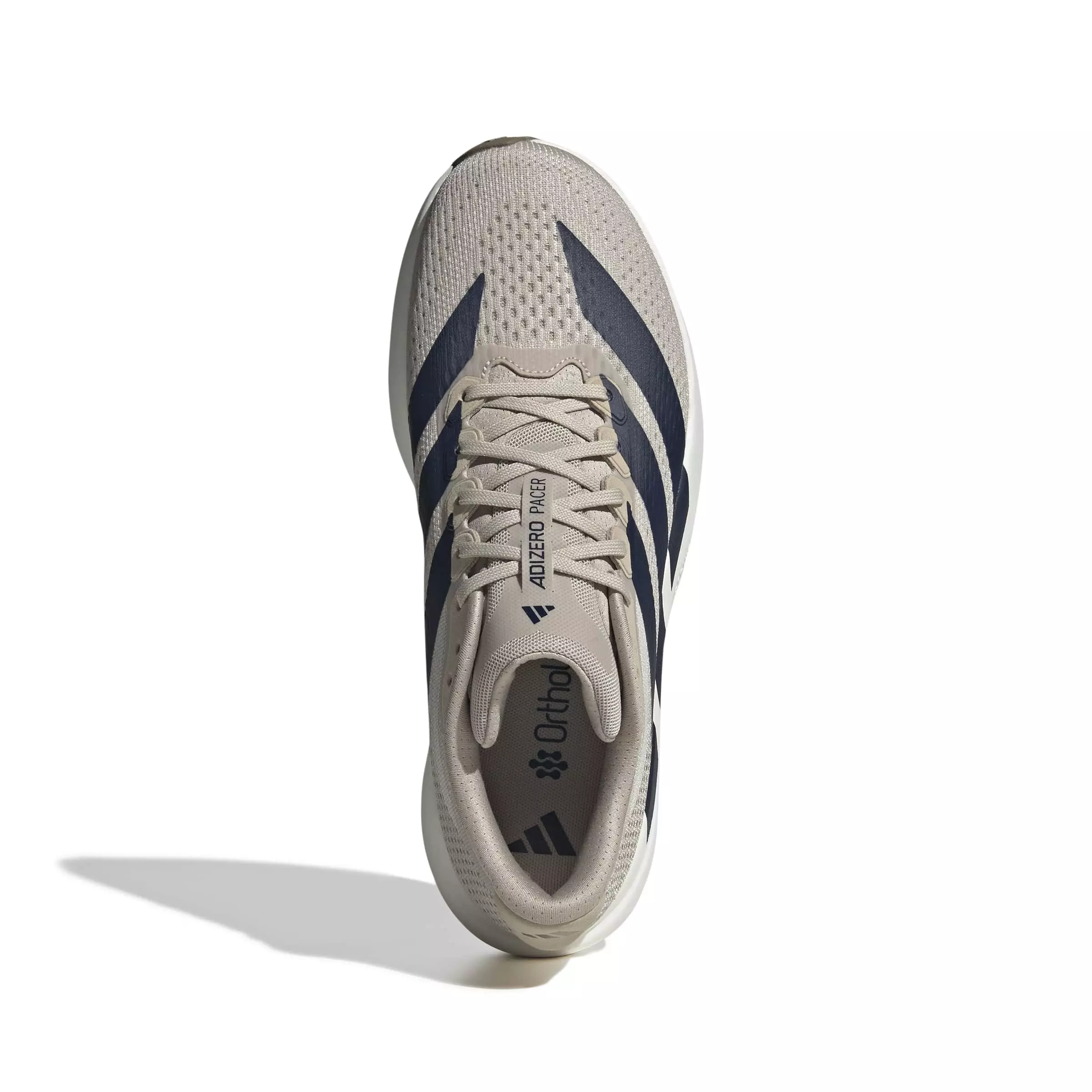 adidas Adizero Pacer "Khaki Three/Night Indigo/Core White" Men's Running Shoe - KHAKI/INDIGO/WHITE