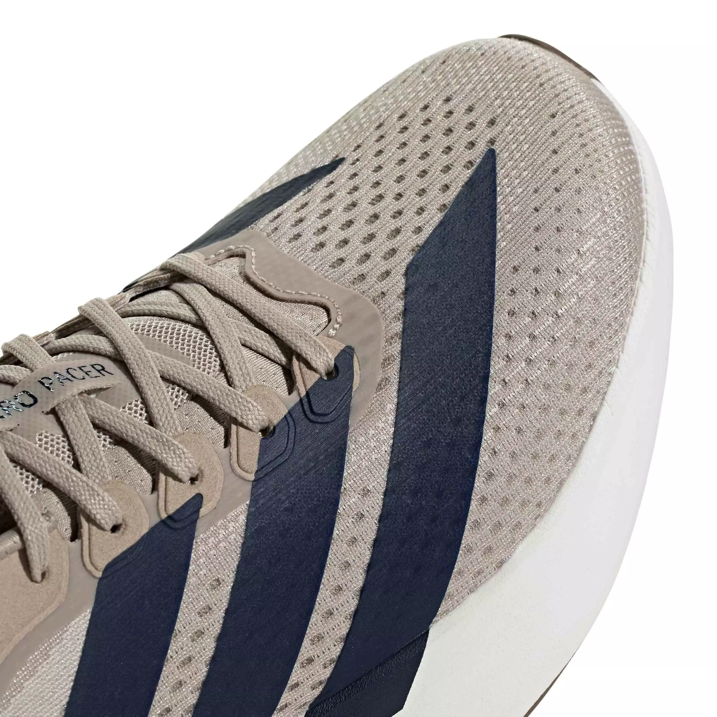 adidas Adizero Pacer "Khaki Three/Night Indigo/Core White" Men's Running Shoe - KHAKI/INDIGO/WHITE
