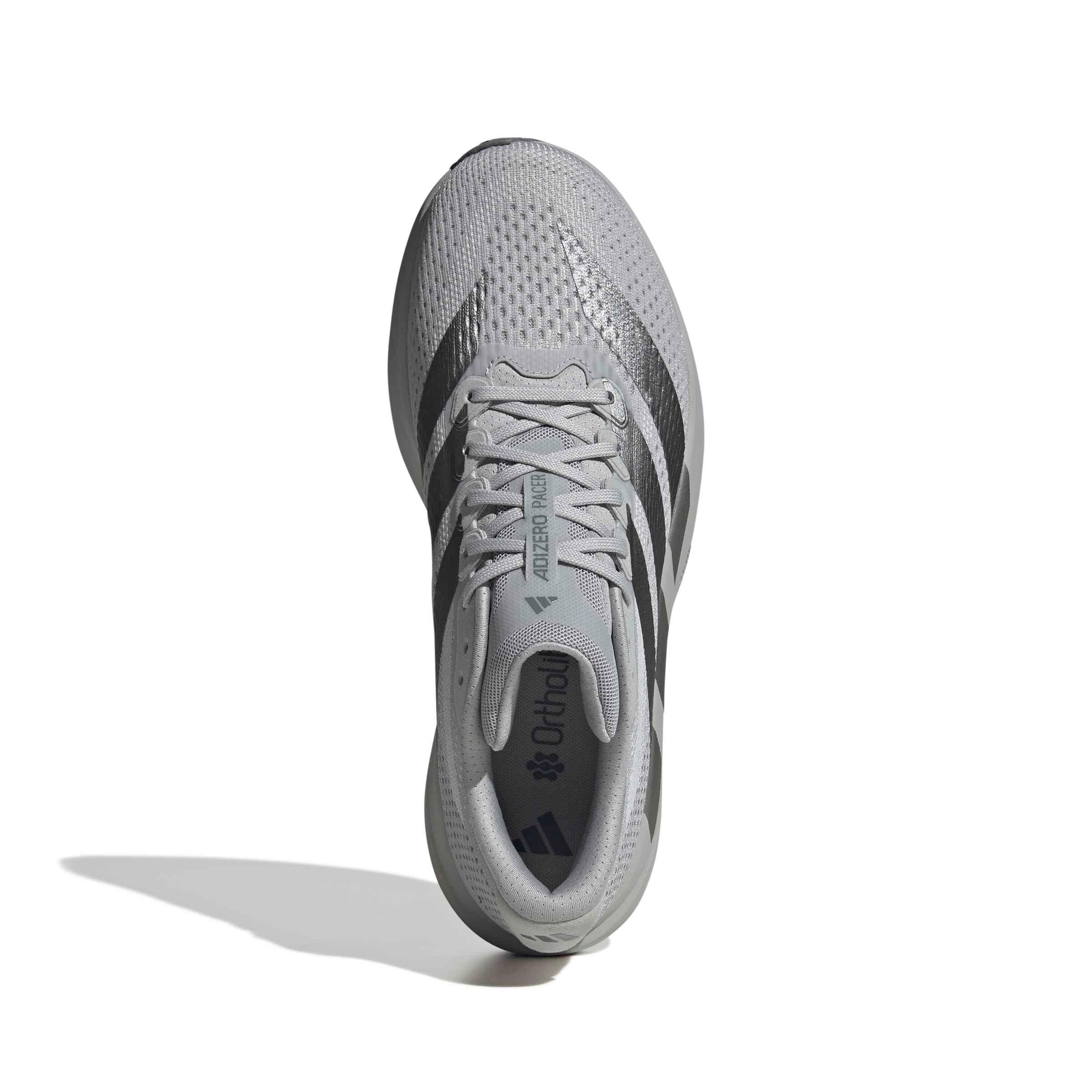 adidas Adizero Pacer "Grey Two/Iron Metallic/Grey Four" Men's Running Shoe - GREY/IRON/GREY