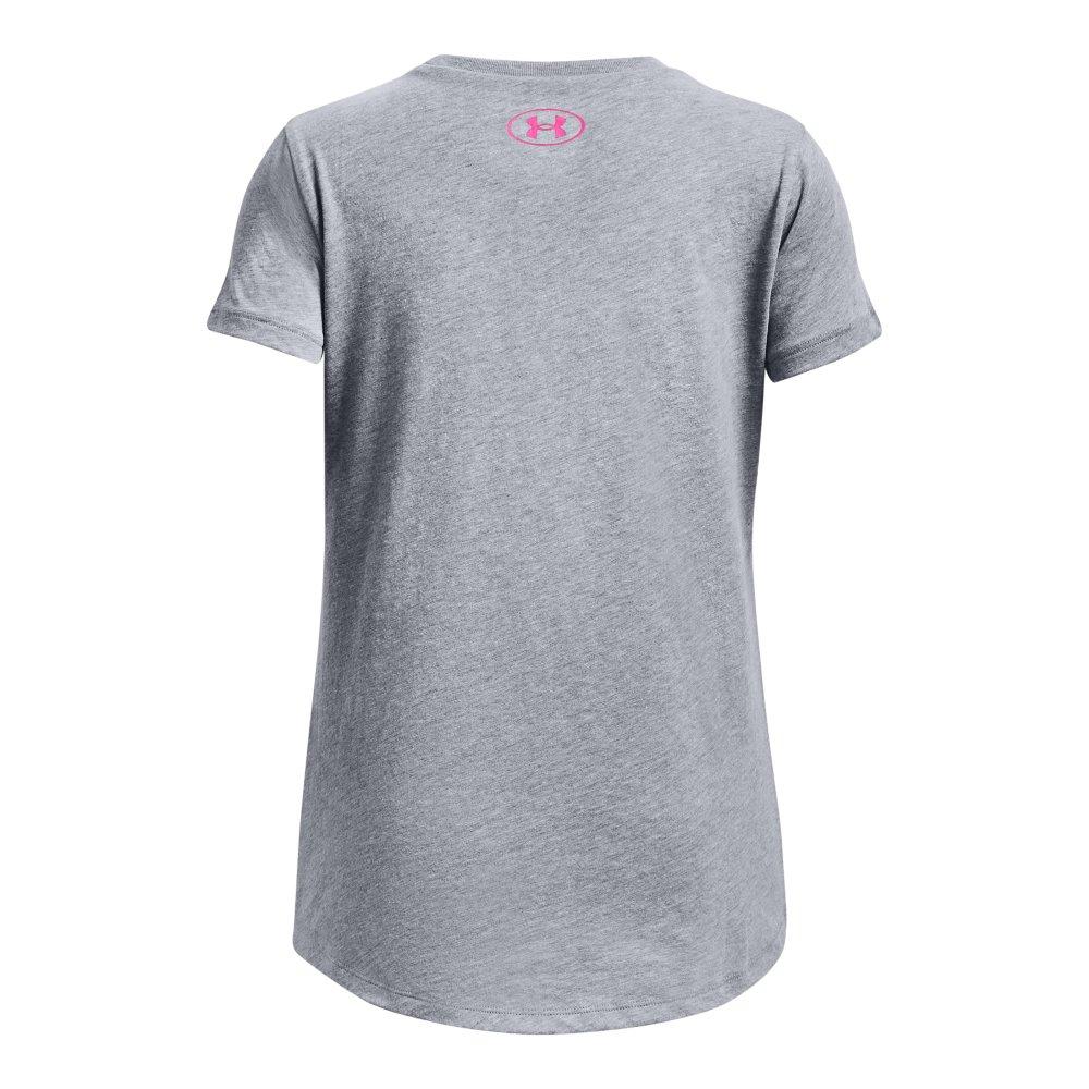 Under Armour Softball Plate Fill Big Girls' Grey Short Sleeve
