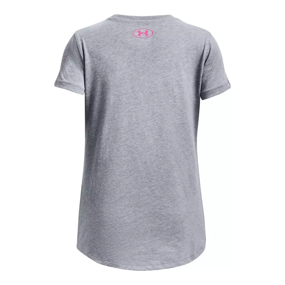 Under Armour Big Girls' Softball Plate Fill Short Sleeve - Grey - GREY