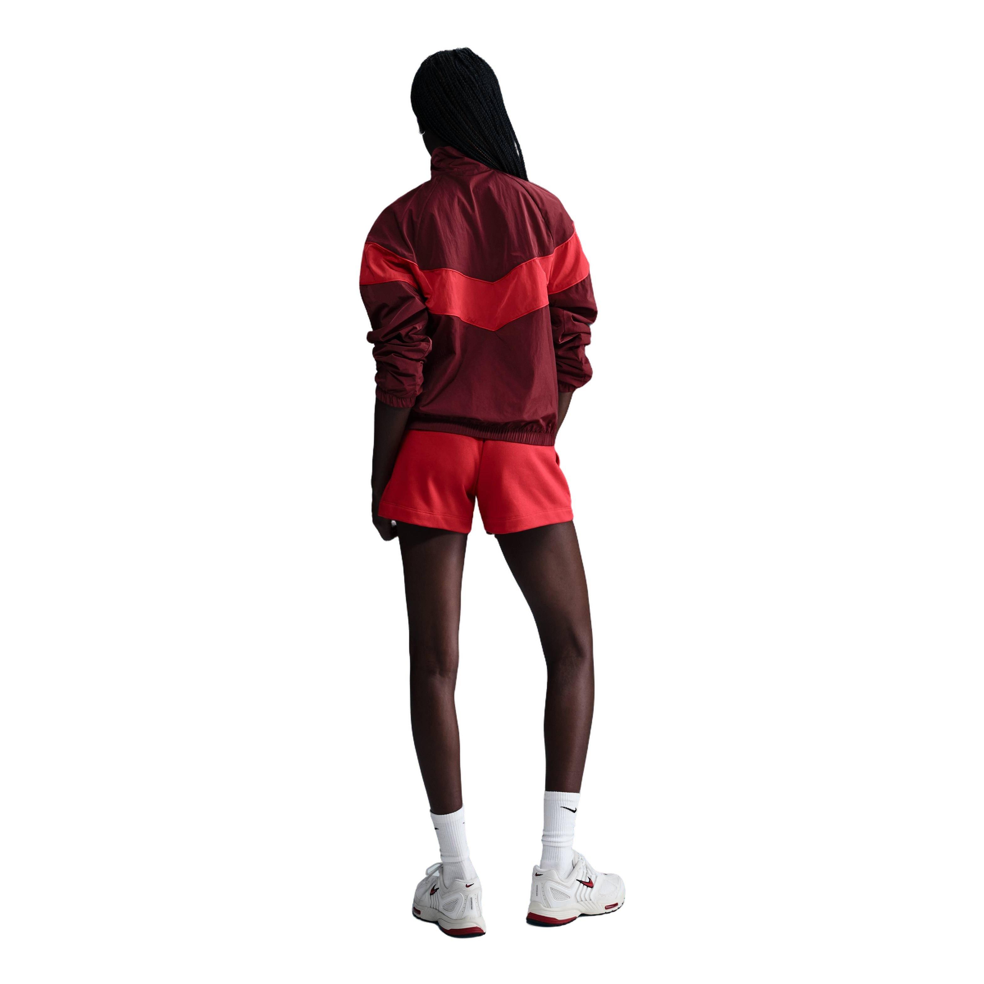 Nike Windrunner Loose UV Woven Women's Red Full-Zip Jacket