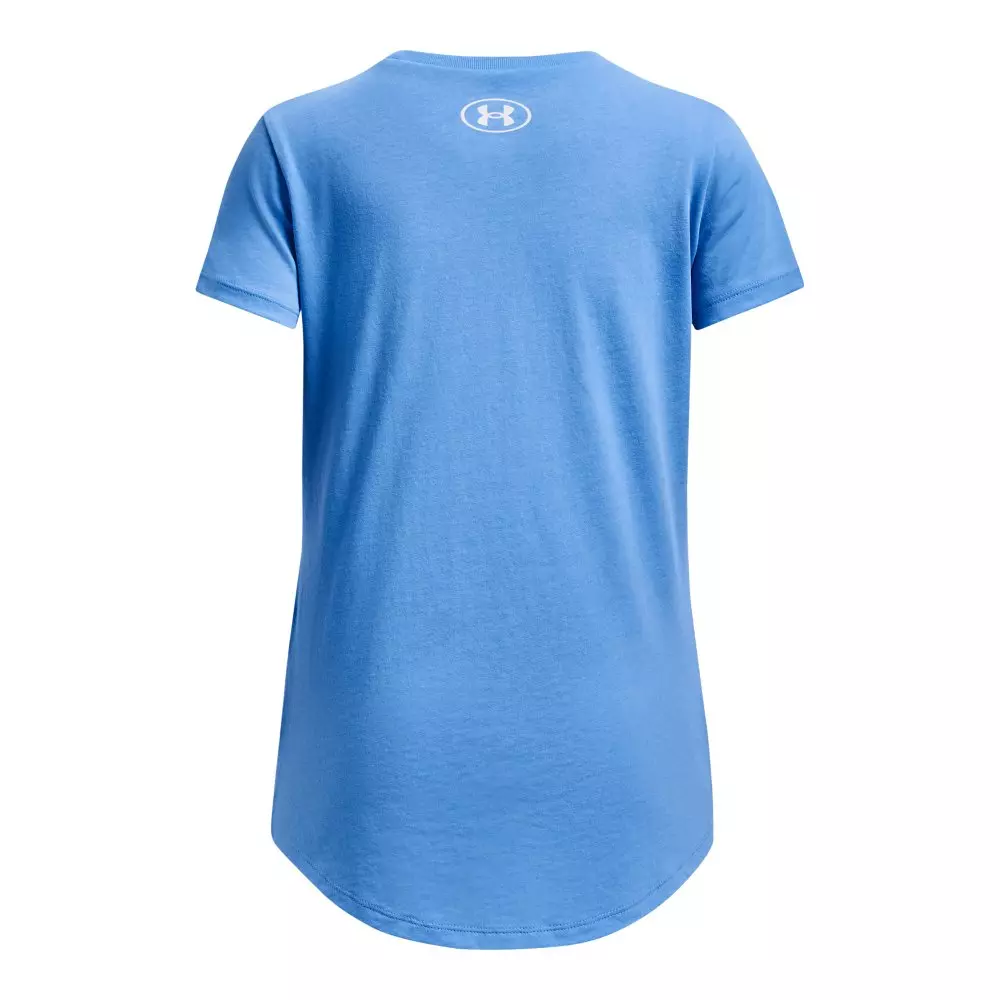Under Armour Big Girls' Softball Plate Fill Short Sleeve - Light Blue - LT BLUE