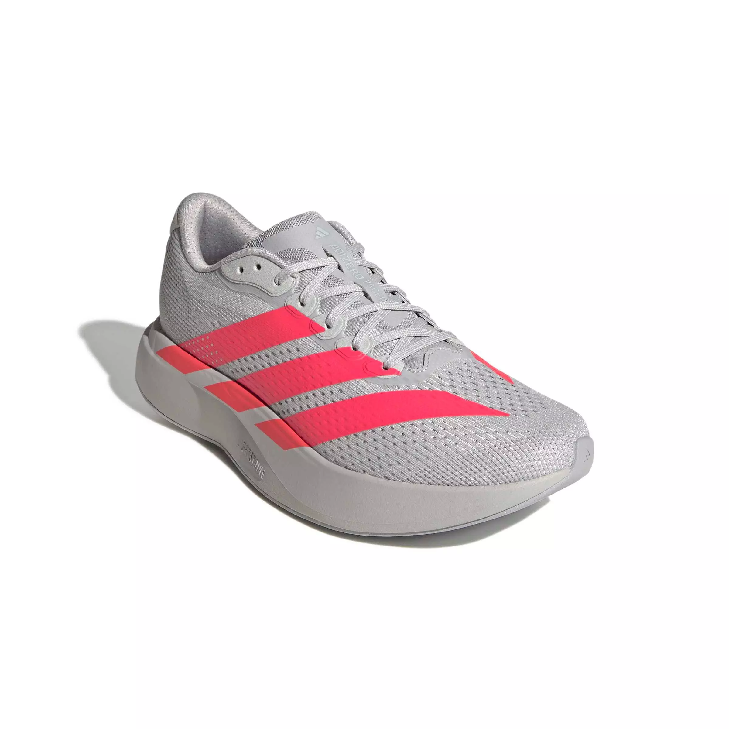 adidas Adizero Pacer "Grey Two/Lucid Red/Halo Silver" Men's Running Shoe - GREY/RED/SILVER