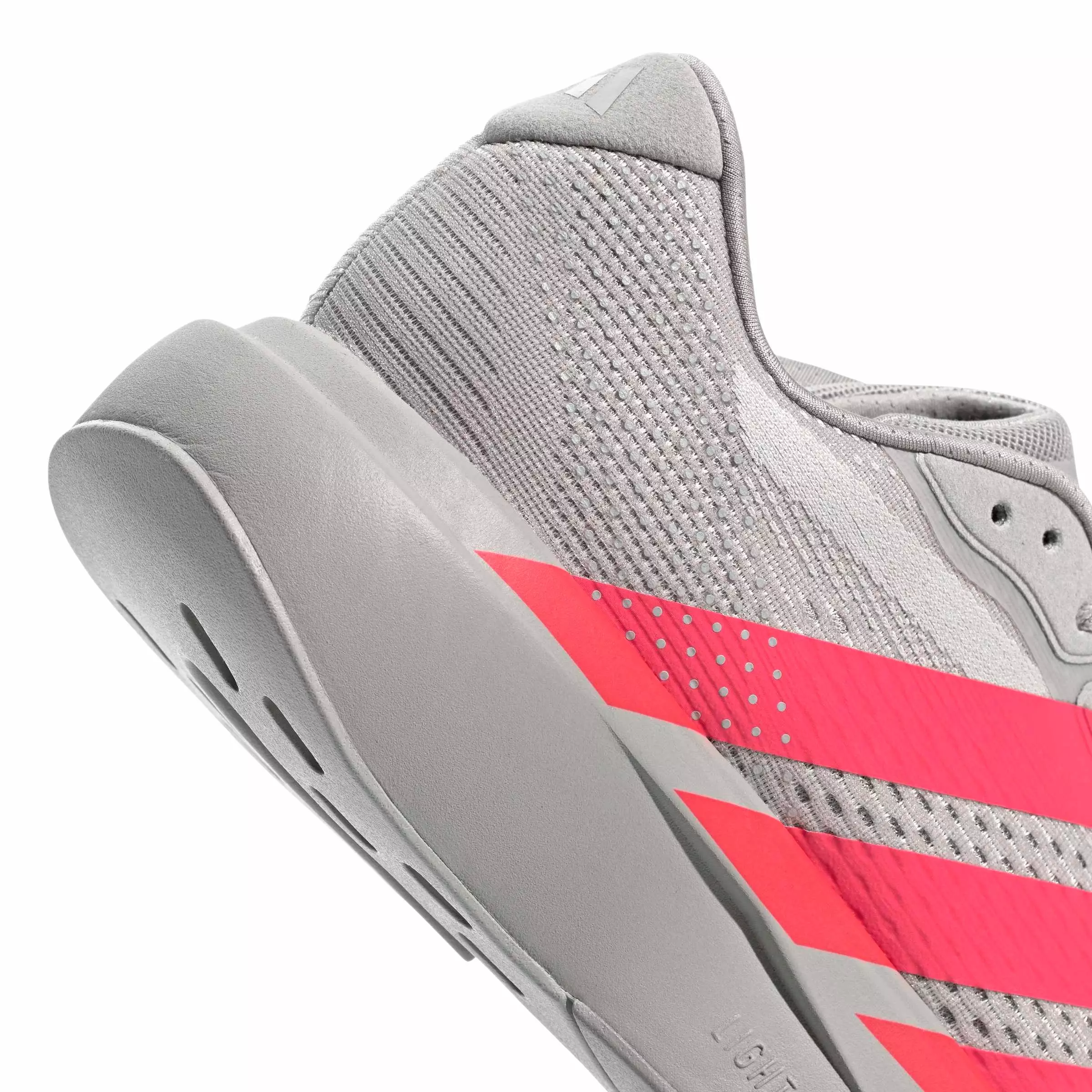 adidas Adizero Pacer "Grey Two/Lucid Red/Halo Silver" Men's Running Shoe - GREY/RED/SILVER