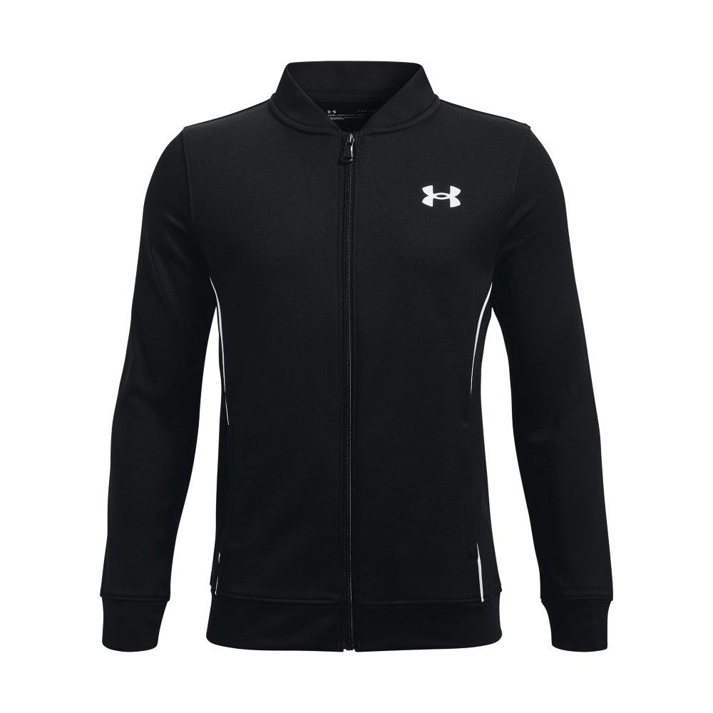 Under Armour Big Boys' Pennant 2.0 Full-Zip Jacket-Black/White - BLACK/WHITE Thumbnail View 1