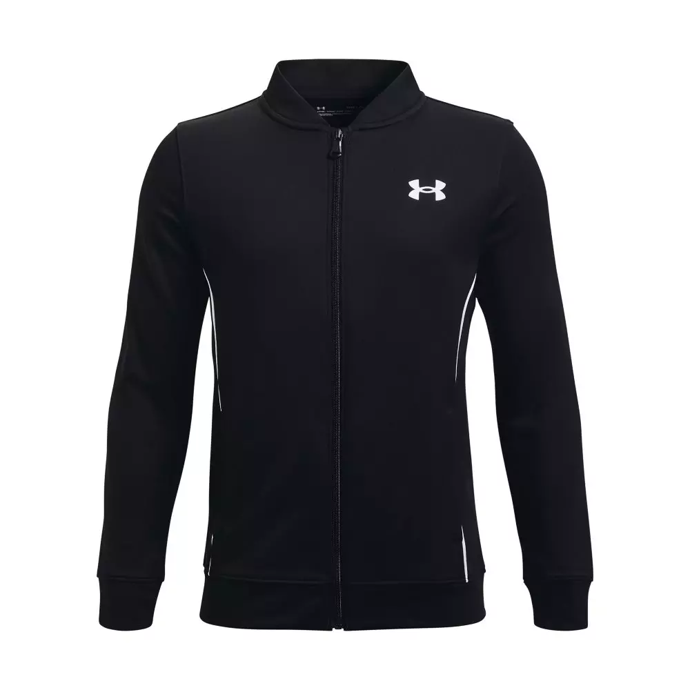 Under Armour Big Boys' Pennant 2.0 Full-Zip Jacket-Black/White - BLACK/WHITE