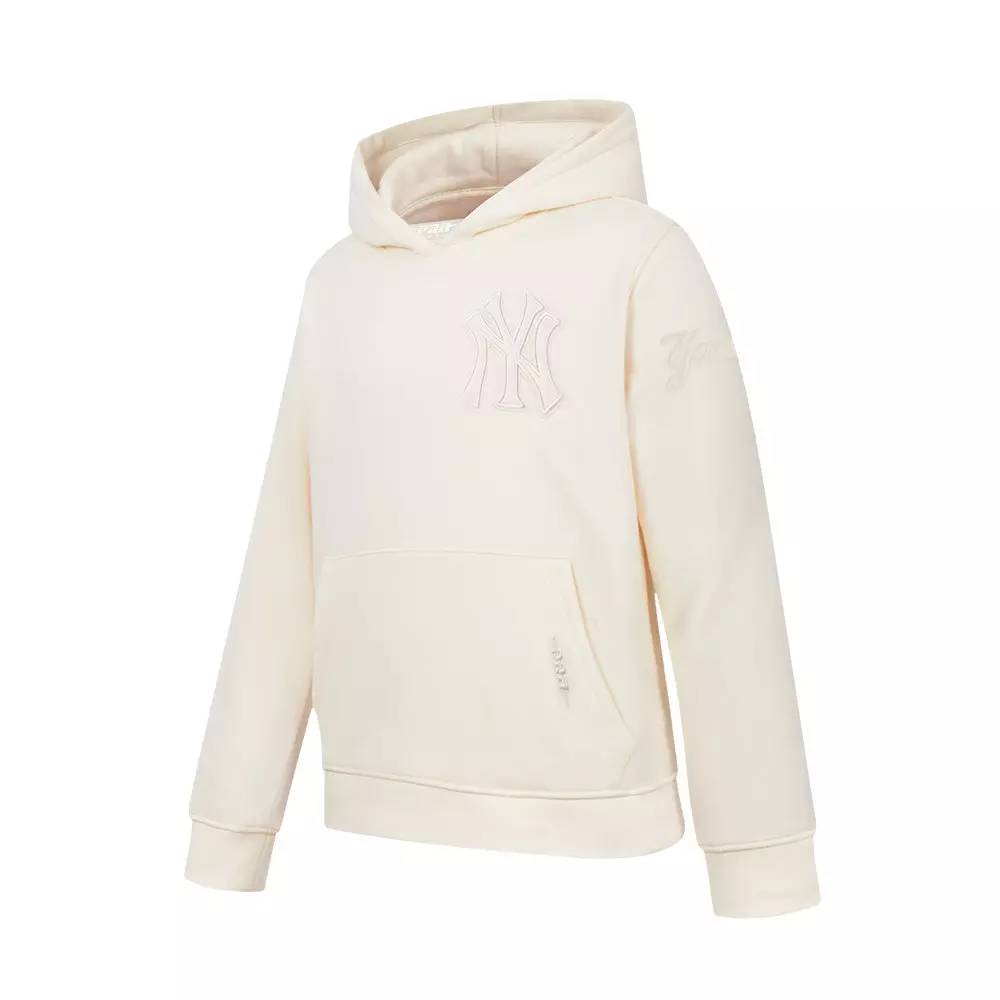 Pro Standard Big Boys' MLB New York Yankees Neutral Fleece Pullover Hoodie - Cream - CREAM