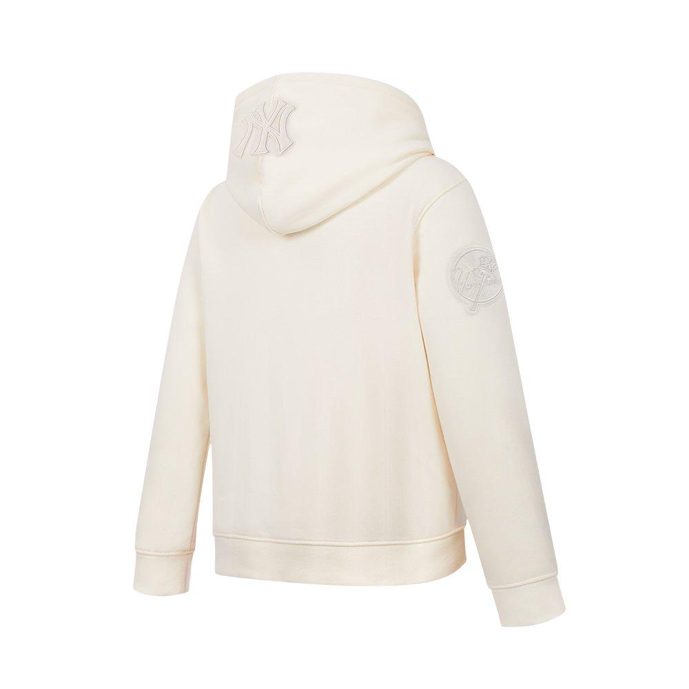 Pro Standard Big Boys' MLB New York Yankees Neutral Fleece Pullover Hoodie - Cream - CREAM Thumbnail View 4