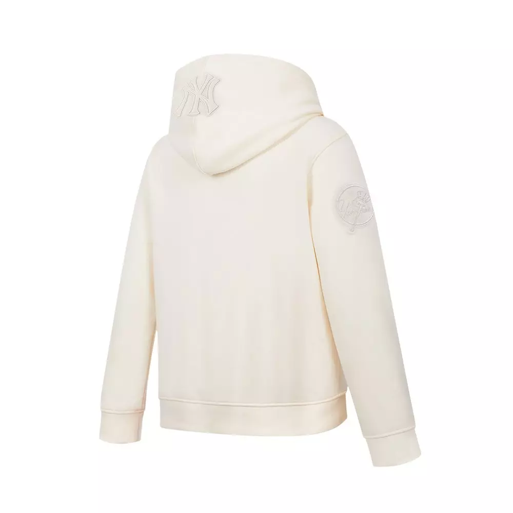 Pro Standard Big Boys' MLB New York Yankees Neutral Fleece Pullover Hoodie -Cream - CREAM