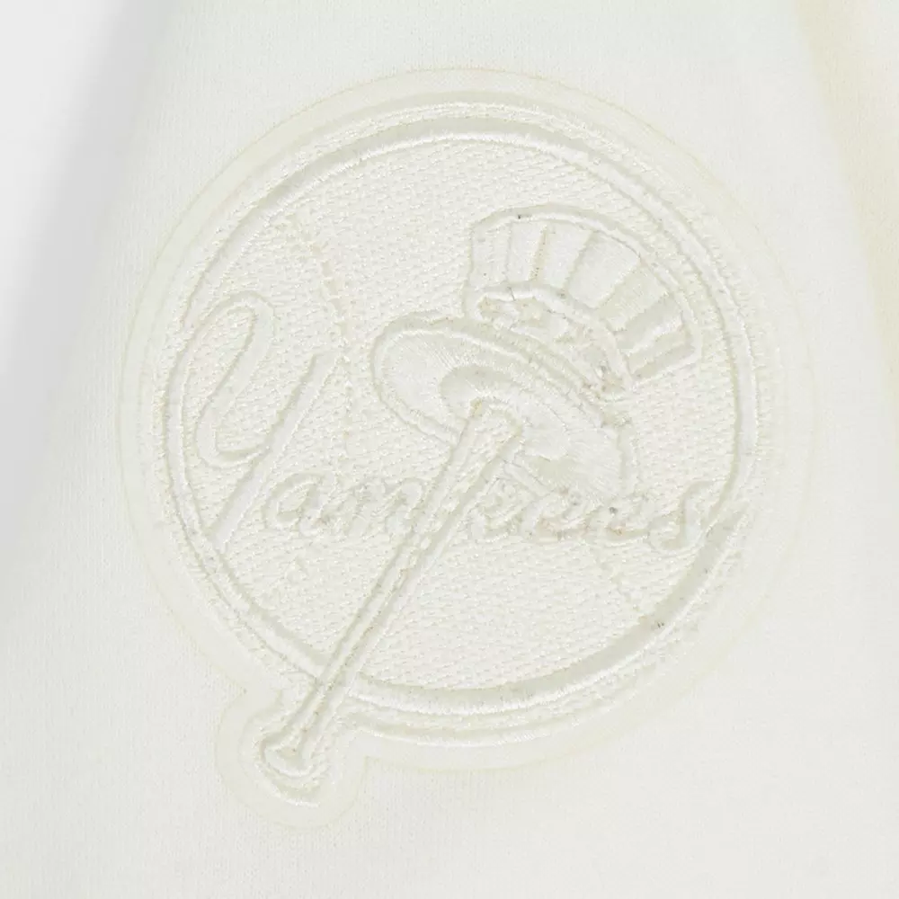 Pro Standard Big Boys' MLB New York Yankees Neutral Fleece Pullover Hoodie -Cream - CREAM