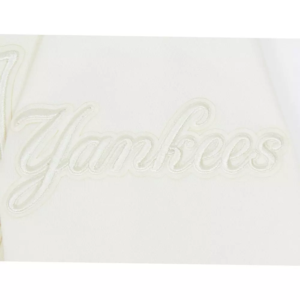 Pro Standard Big Boys' MLB New York Yankees Neutral Fleece Pullover Hoodie -Cream - CREAM