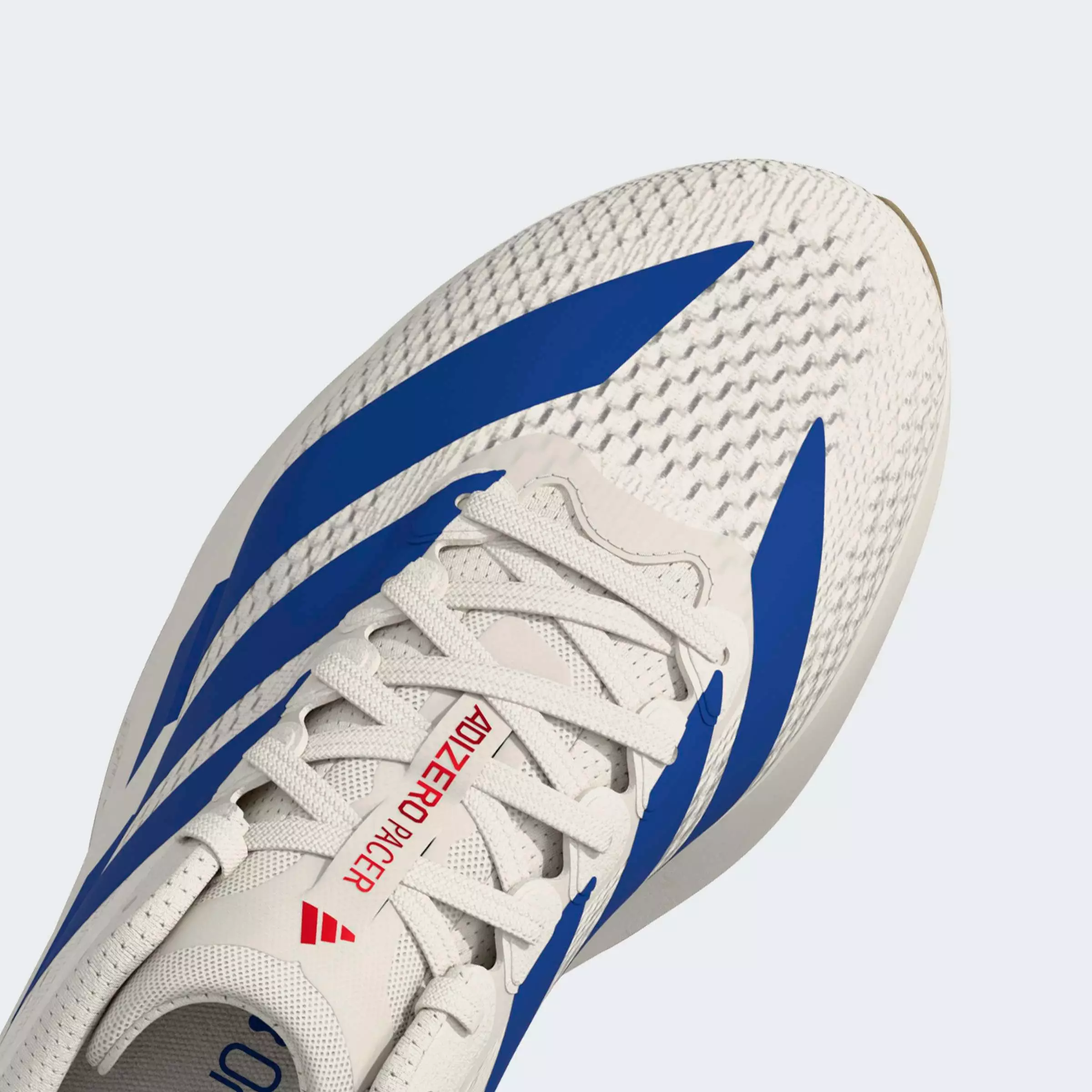 adidas Adizero Pacer "Core White/Team Royal Blue/Pure Ruby" Men's Running Shoe - WHITE/ROYAL/RUBY