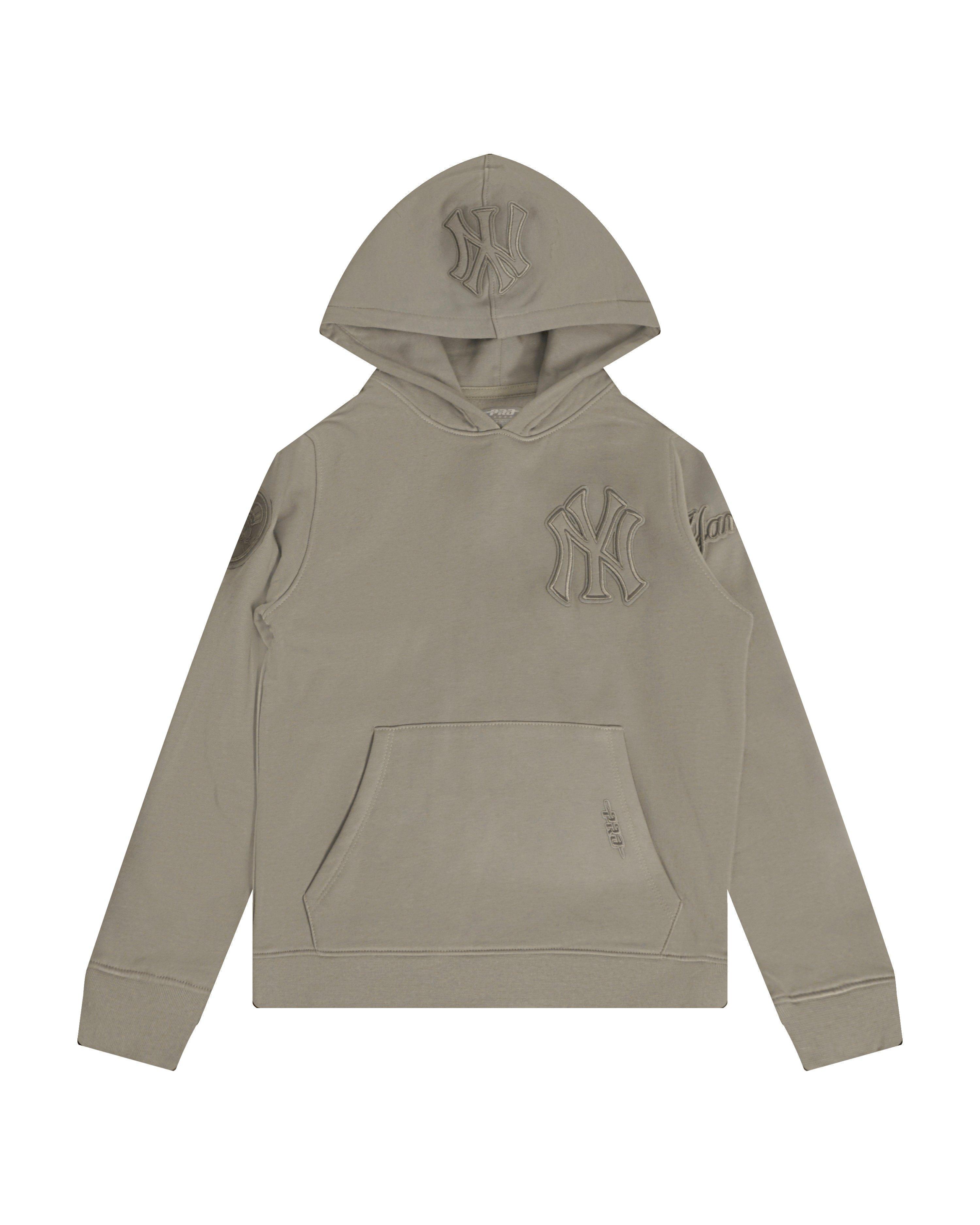 Pro Standard MLB New York Yankees Neutral Big Boys' Khaki Fleece Pullover Hoodie