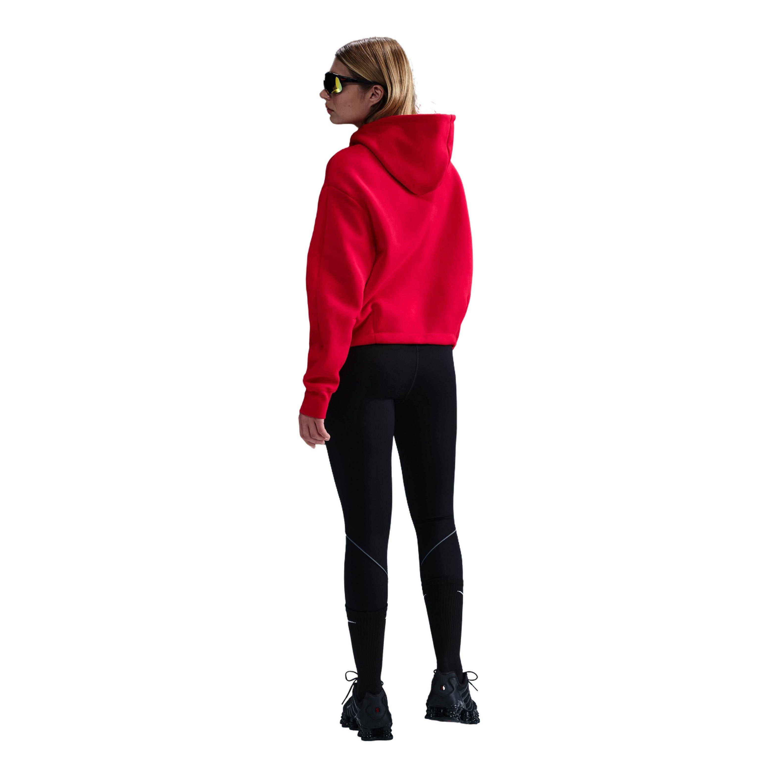 Nike Sportswear Tech Fleece Women's Red Oversized Hoodie