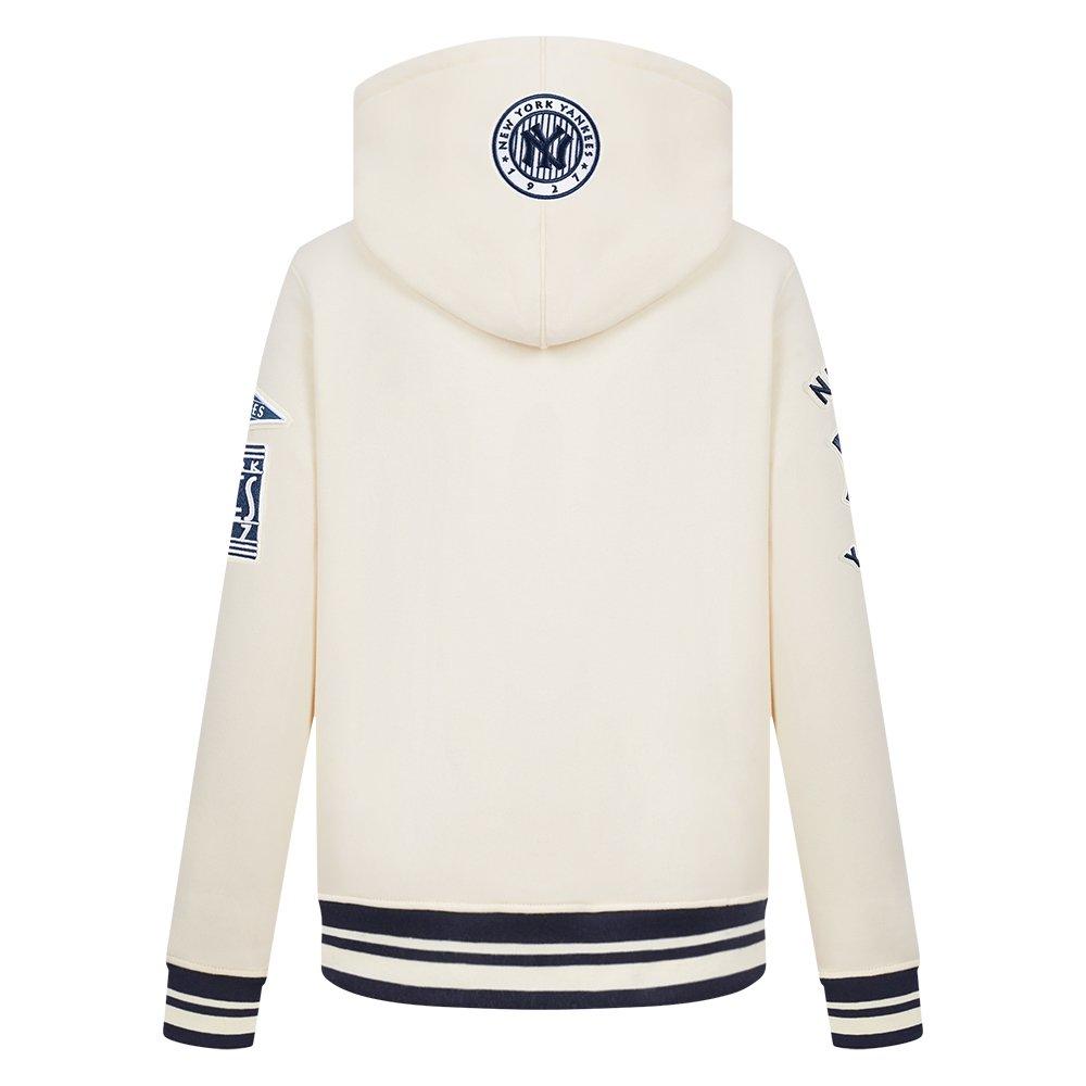Pro Standard MLB New York Yankees Retro Classic Big Boys' Cream Rib Fleece PO Hoodie