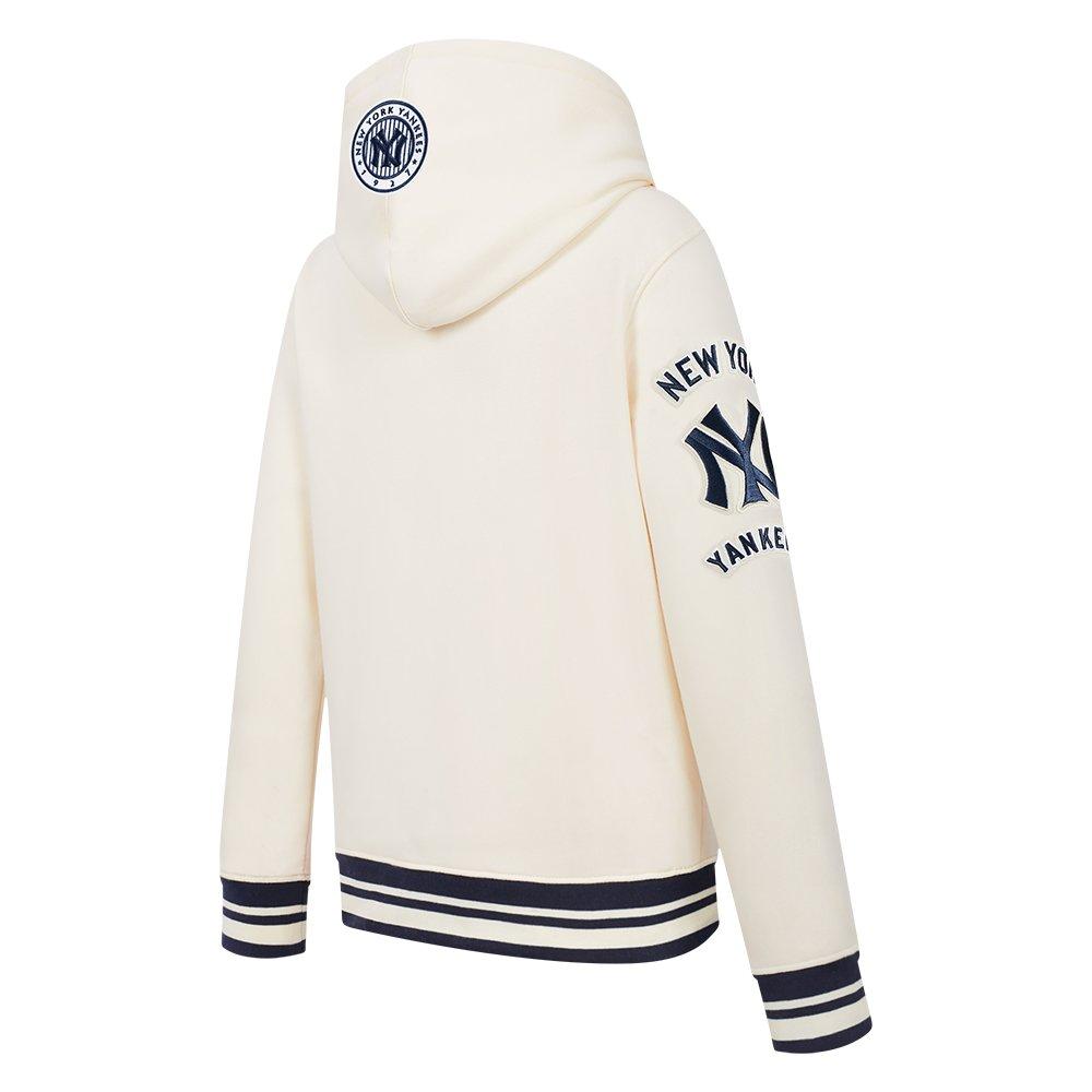 Pro Standard Big Boys' MLB New York Yankees Retro Classic Rib Fleece Po Hoodie - Cream - CREAM Thumbnail View 4