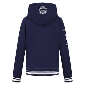 Pro Standard Big Boys' MLB New York Yankees Retro Classic Fleece Rib Po Hoodie -Navy