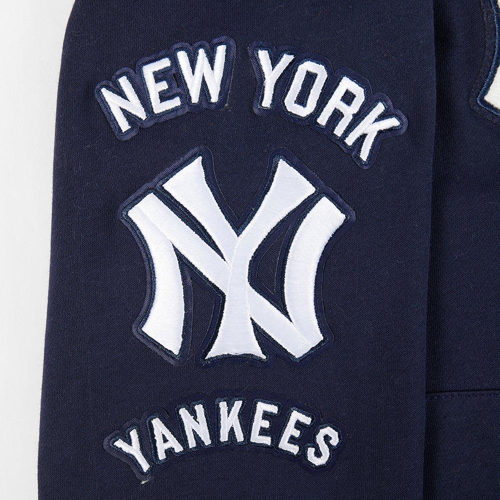Pro Standard MLB New York Yankees Retro Classic Big Boys' Navy Rib Fleece PO Hoodie