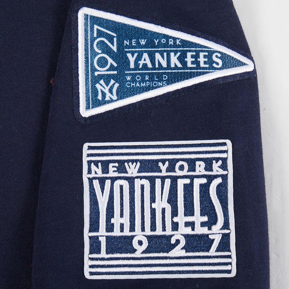 Pro Standard MLB New York Yankees Retro Classic Big Boys' Navy Rib Fleece PO Hoodie