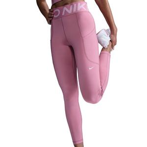 Nike Women's Pro Sculpt High-Waisted 7/8 Leggings with Pockets - Pink