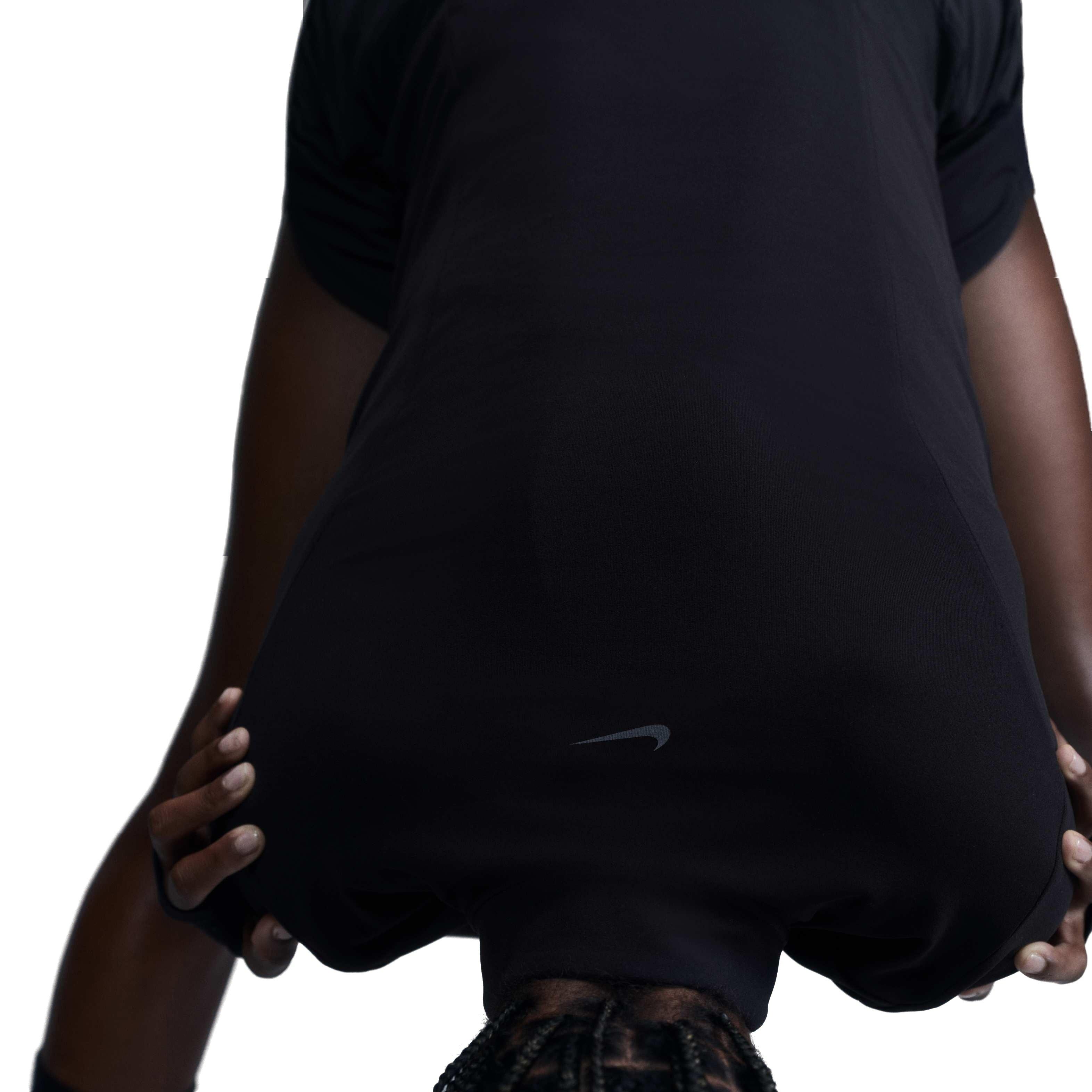 Nike Women's Zenvy Dri-FIT Full-Zip Long-Sleeve Top - Black - BLACK Thumbnail View 3