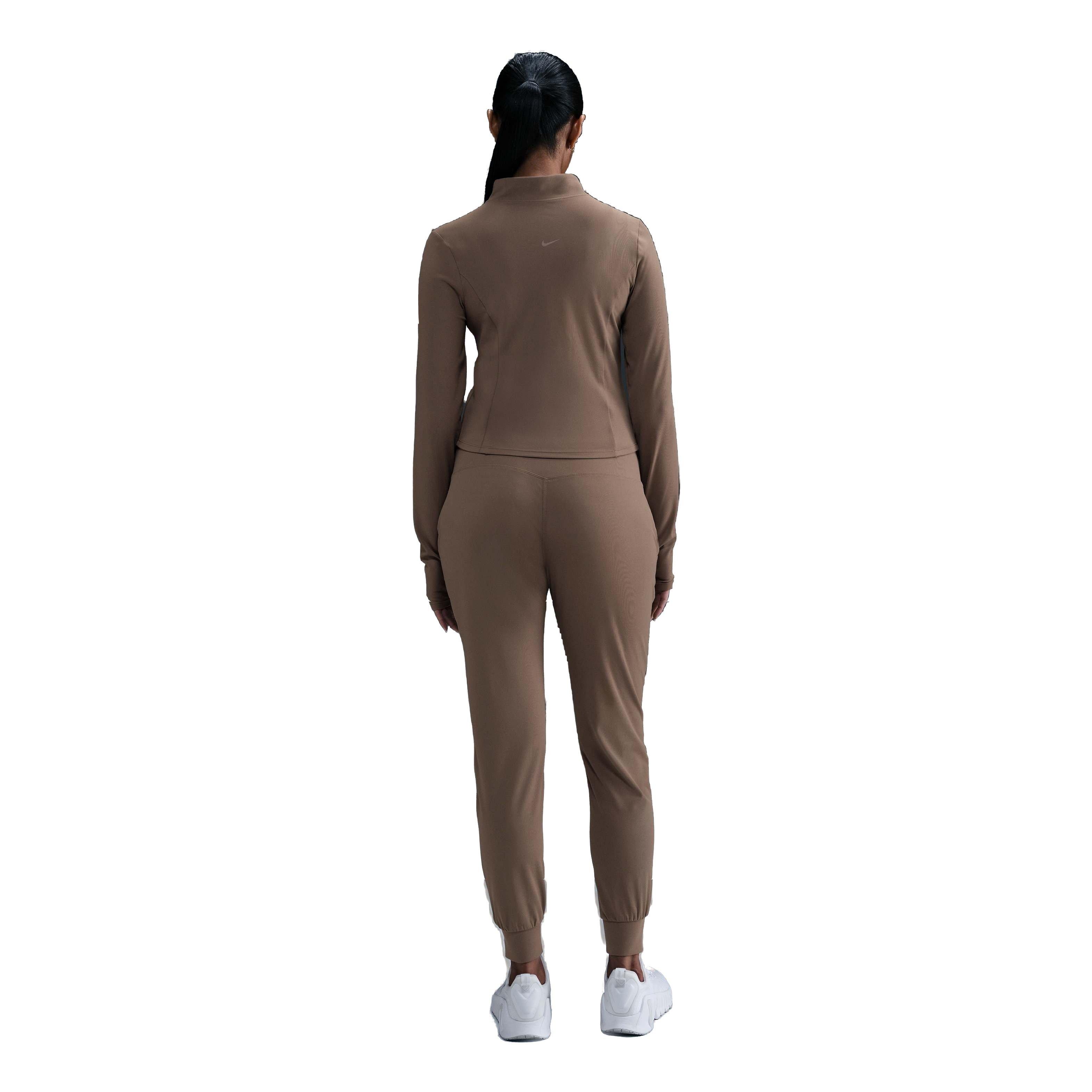 Nike Zenvy Dri-FIT Full-Zip Long-Sleeve Women's Brown Top