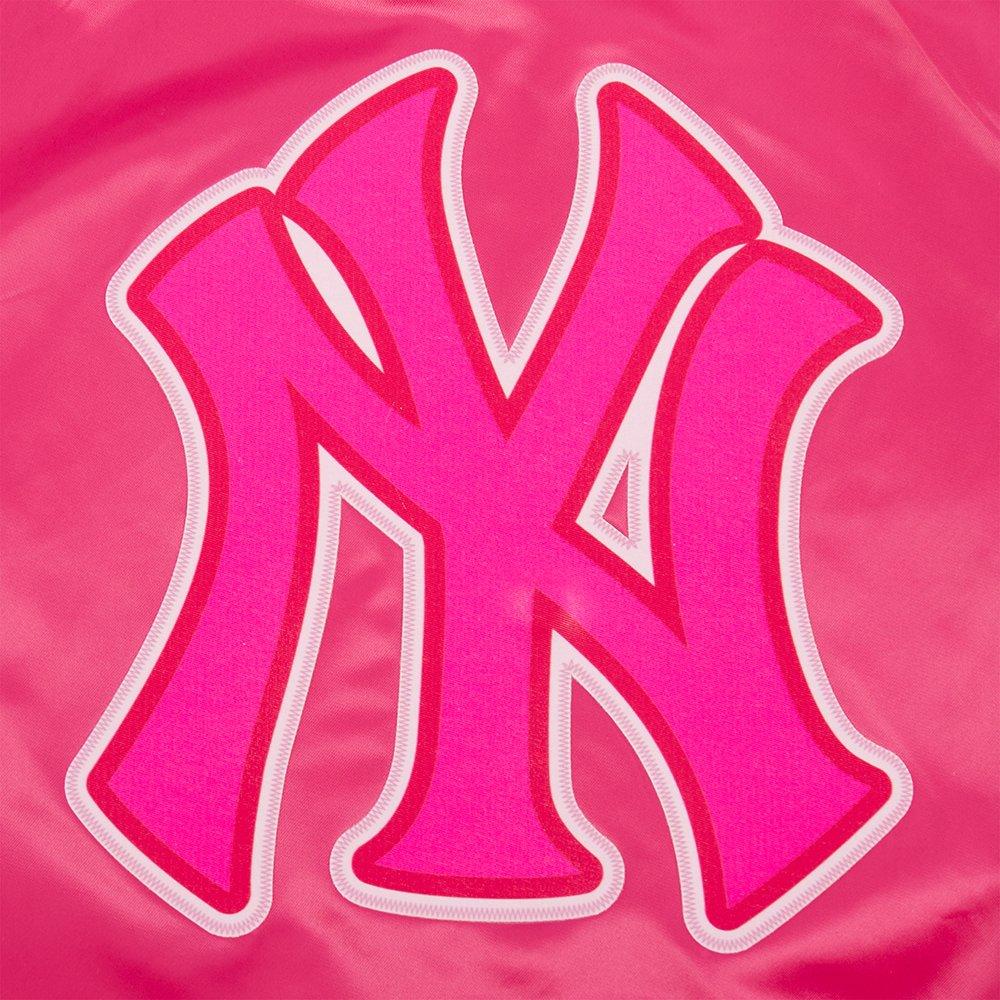 Pro Standard MLB New York Yankees Triple Pink Big Girls' Satin Jacket
