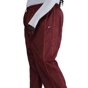 Nike Women's Windrunner High-Waisted Open-Hem Woven Pants - Red