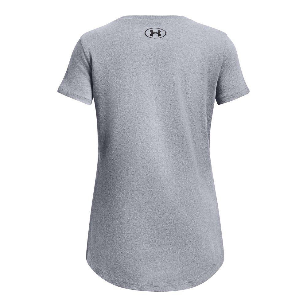 Under Armour Softball Logo Big Girls' Grey Short Sleeve