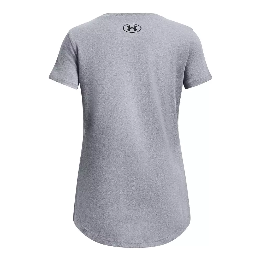 Under Armour Big Girls' Softball Logo Short Sleeve - Grey - GREY