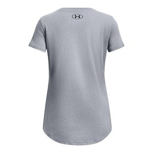 Under Armour Big Girls' Softball Logo Short Sleeve - Grey