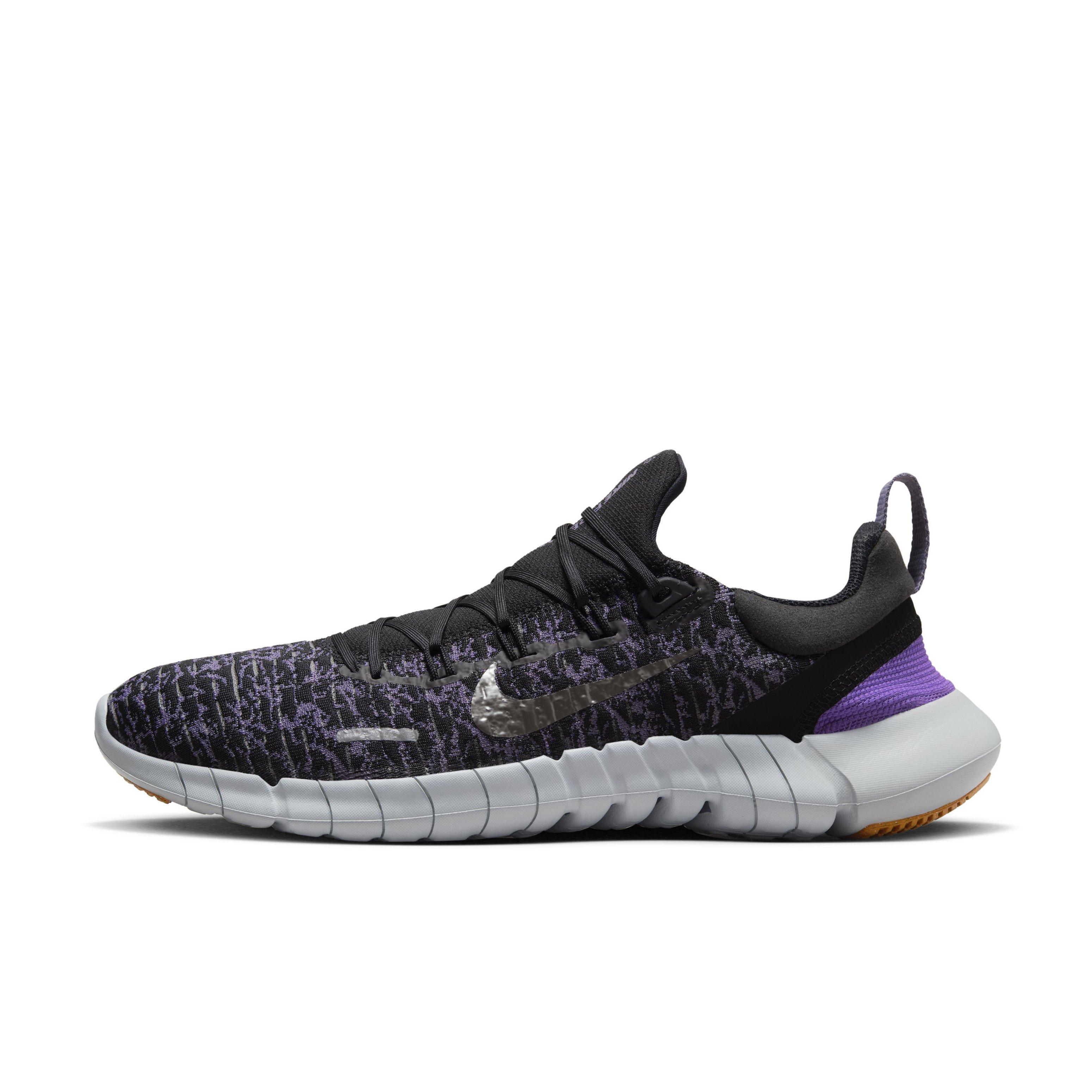 Nike free run black hotsell and purple