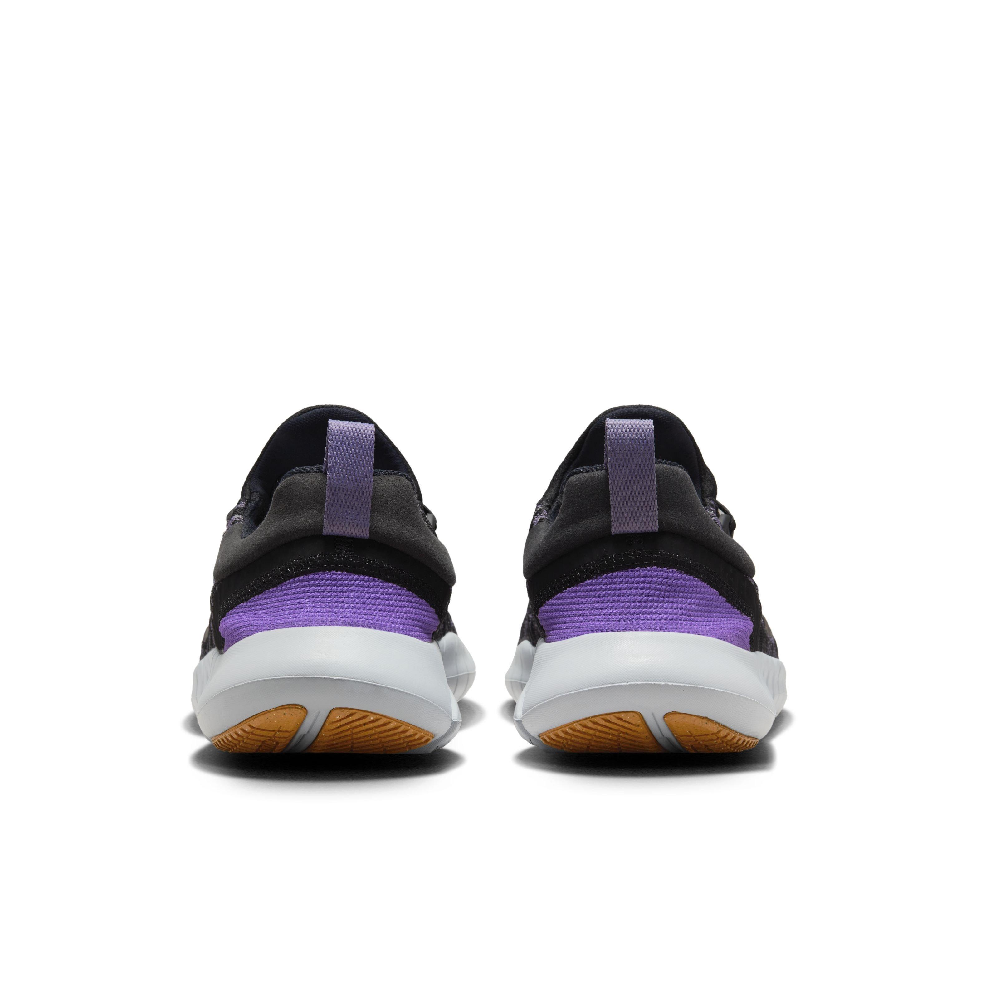 Nike free run black and clearance purple