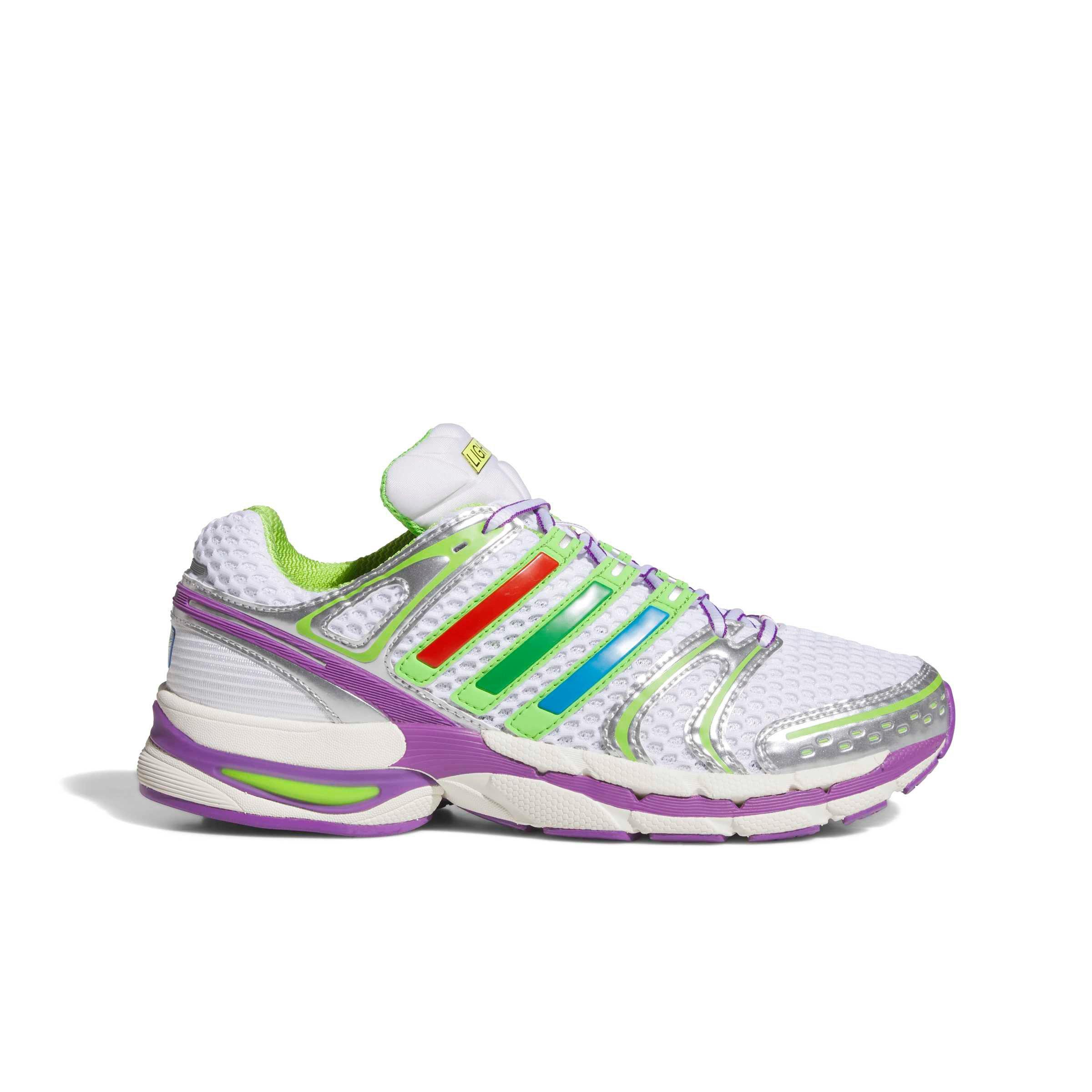 adidas Originals Pixar Toy Story Adistar Control 5 "Ftwr White/Solar Slime/Silver" Men's Shoe - WHITE/SLIME/SILVER